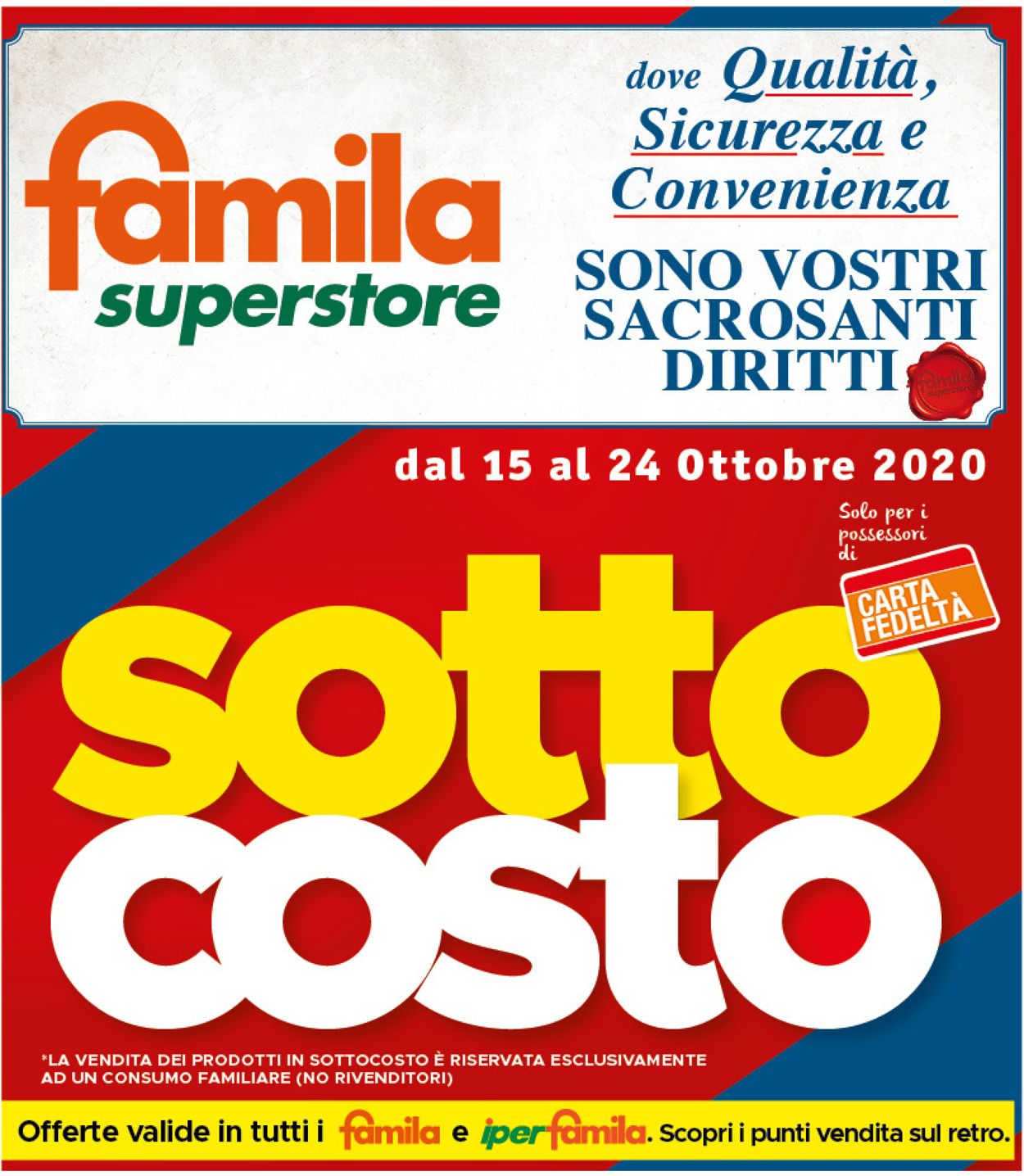 Volantino Famila - Offerte 15/10-24/10/2020