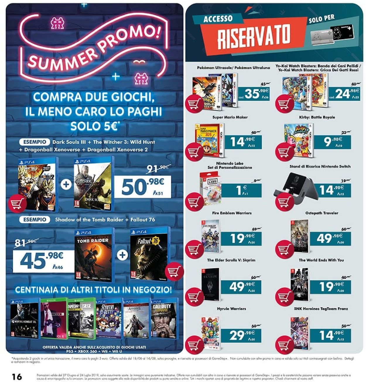 Volantino Gamestop - Offerte 27/06-24/07/2019 (Pagina 16)