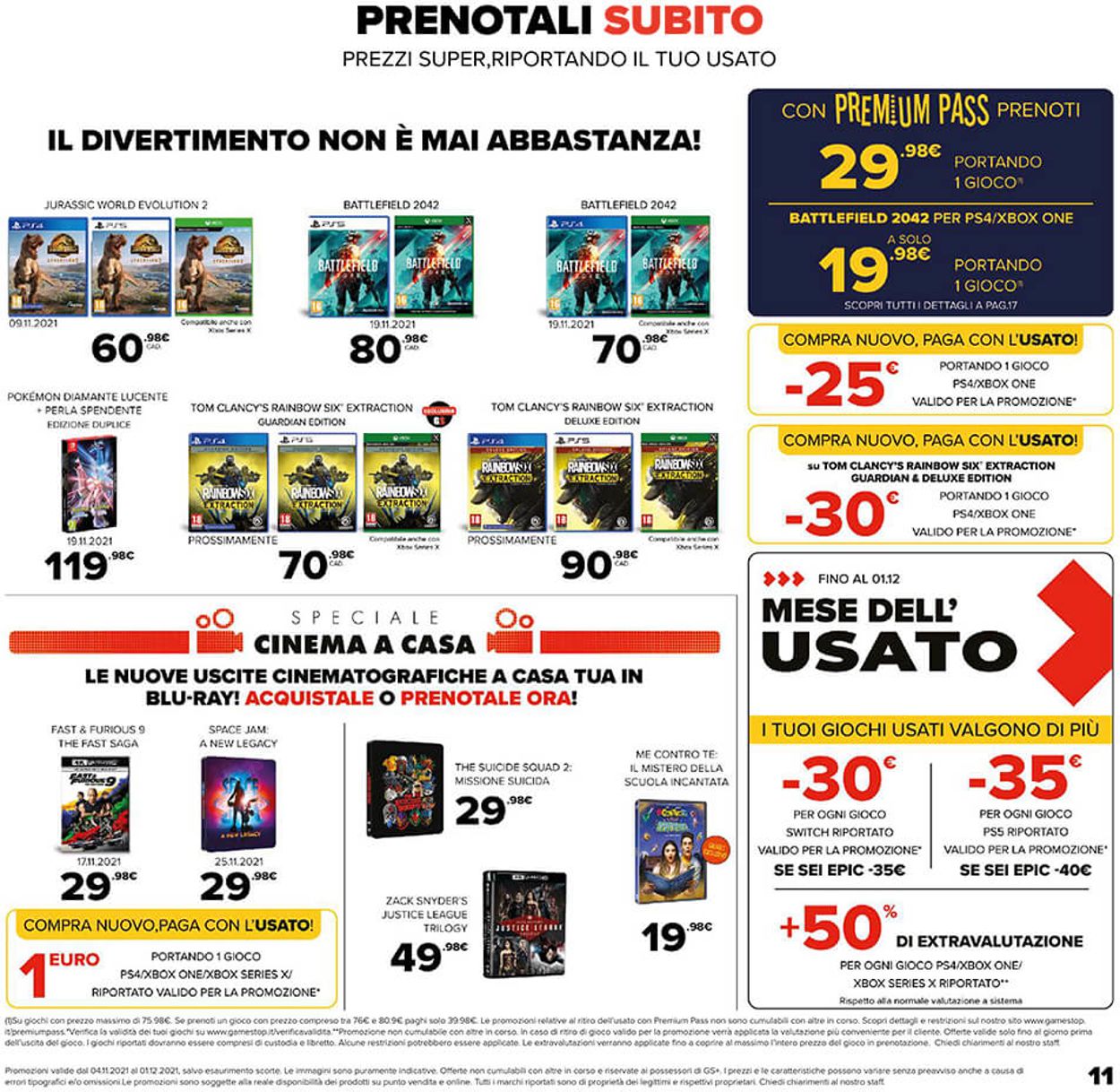 Volantino Gamestop - Offerte 04/11-01/12/2021 (Pagina 11)