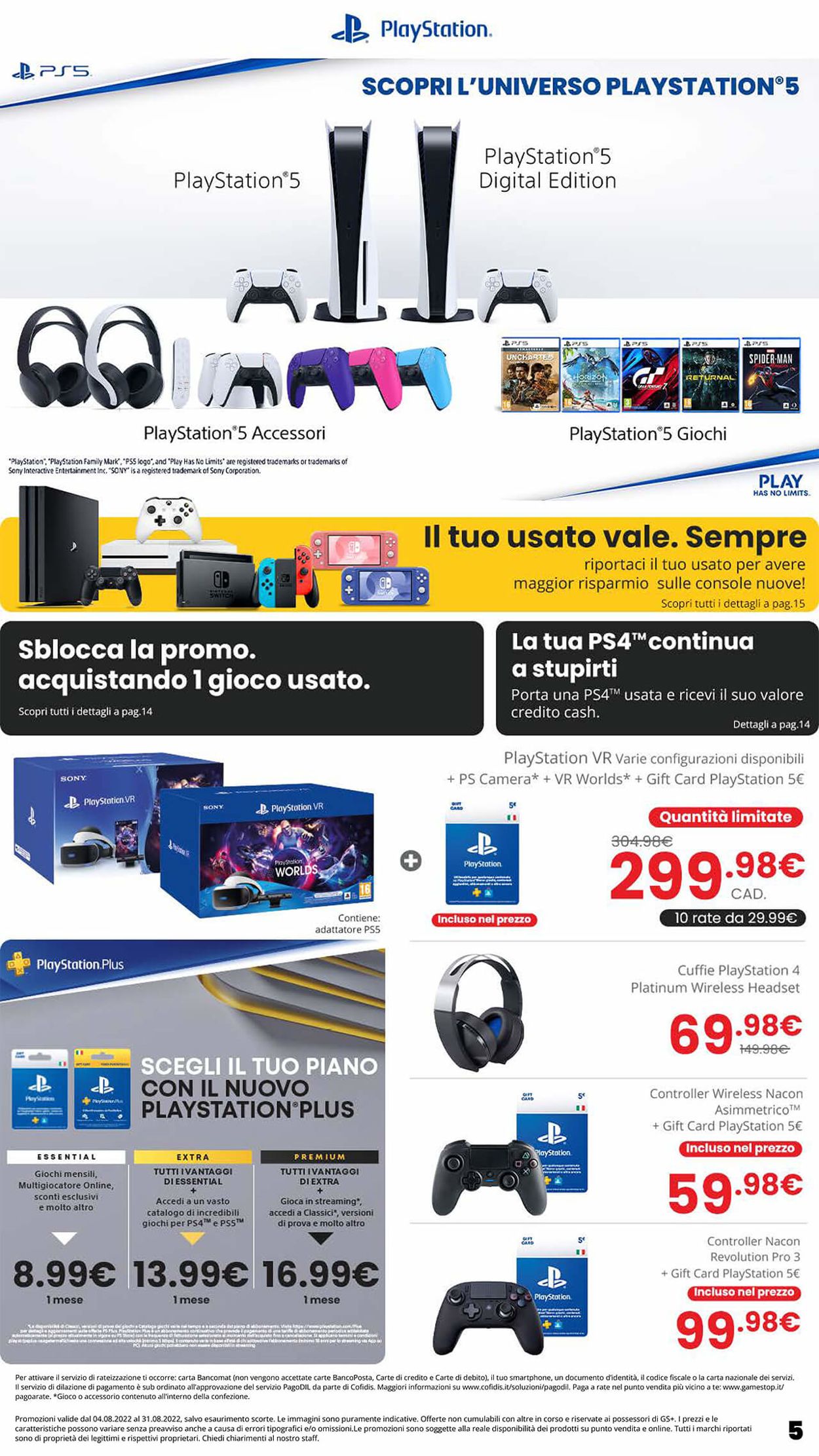 Volantino Gamestop - Offerte 04/08-31/08/2022 (Pagina 5)