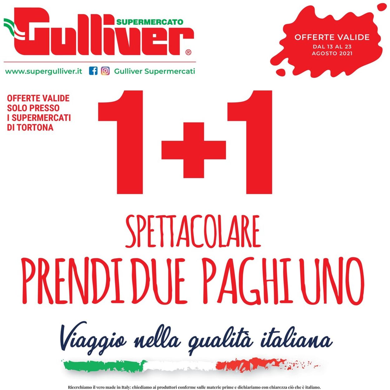 Volantino Gulliver - Offerte 13/08-23/08/2021