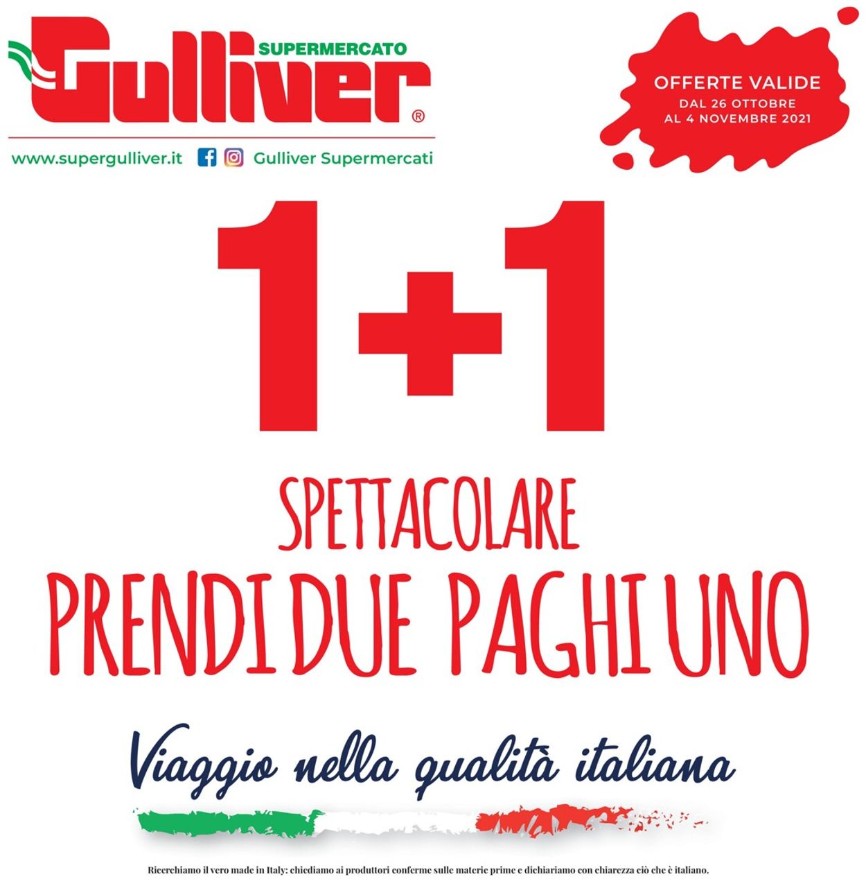 Volantino Gulliver - Offerte 26/10-04/11/2021