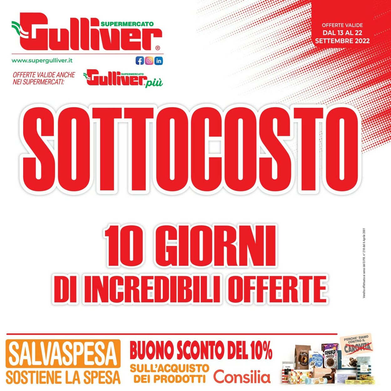 Volantino Gulliver - Offerte 13/09-22/09/2022
