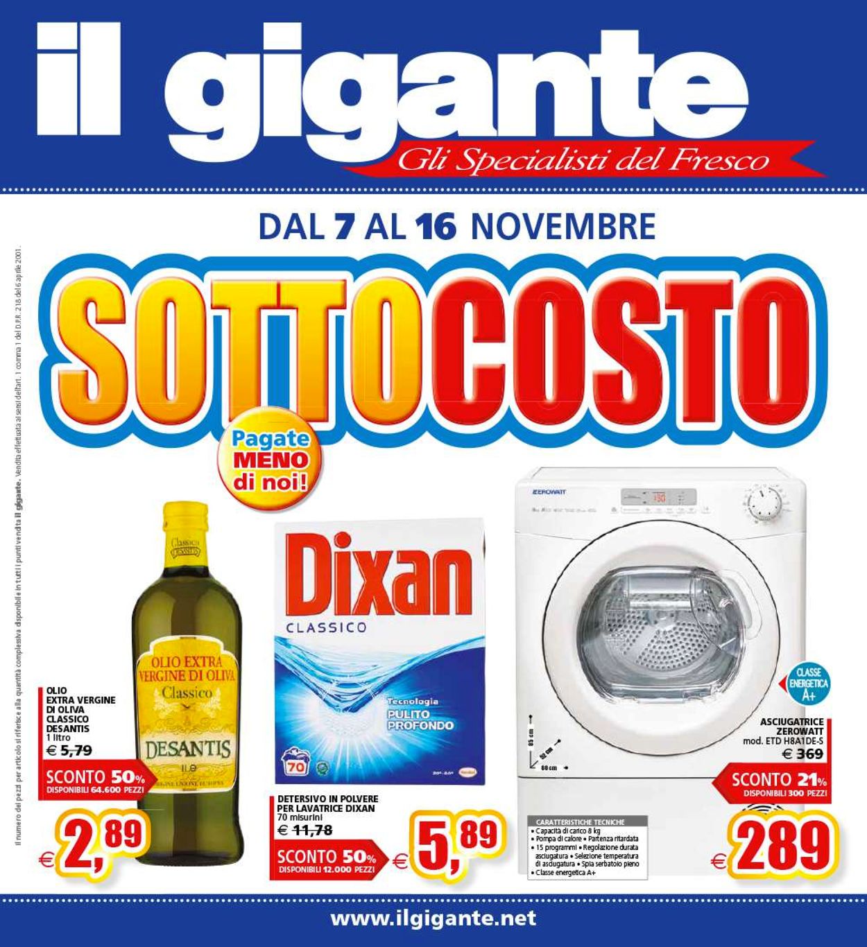 Volantino Il Gigante - Offerte 07/11-16/11/2019