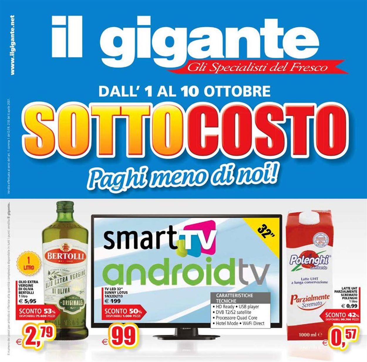Volantino Il Gigante - Offerte 01/10-10/10/2020