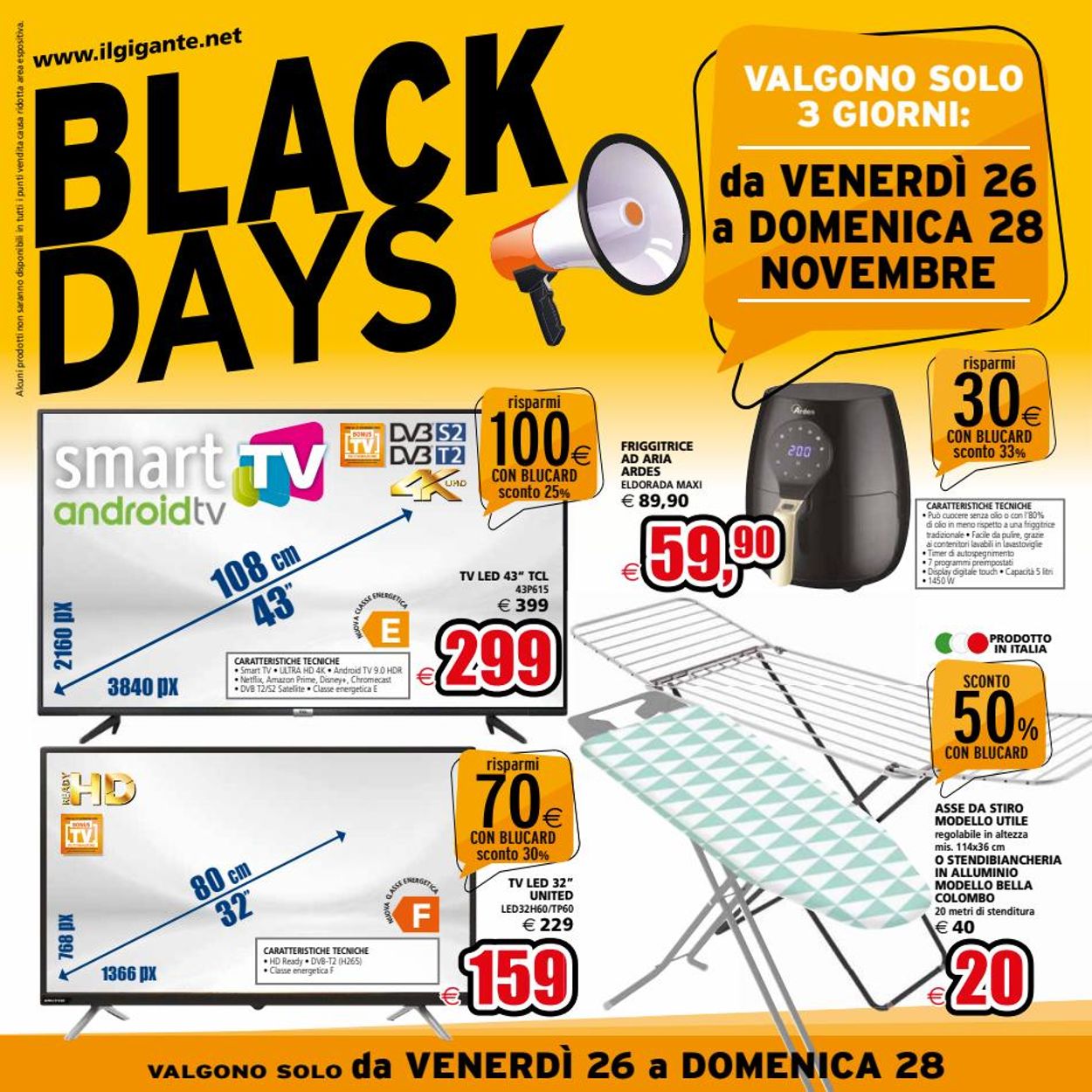 Volantino Il Gigante - BLACK FRIDAY 2021 - Offerte 18/11-01/12/2021 (Pagina 6)