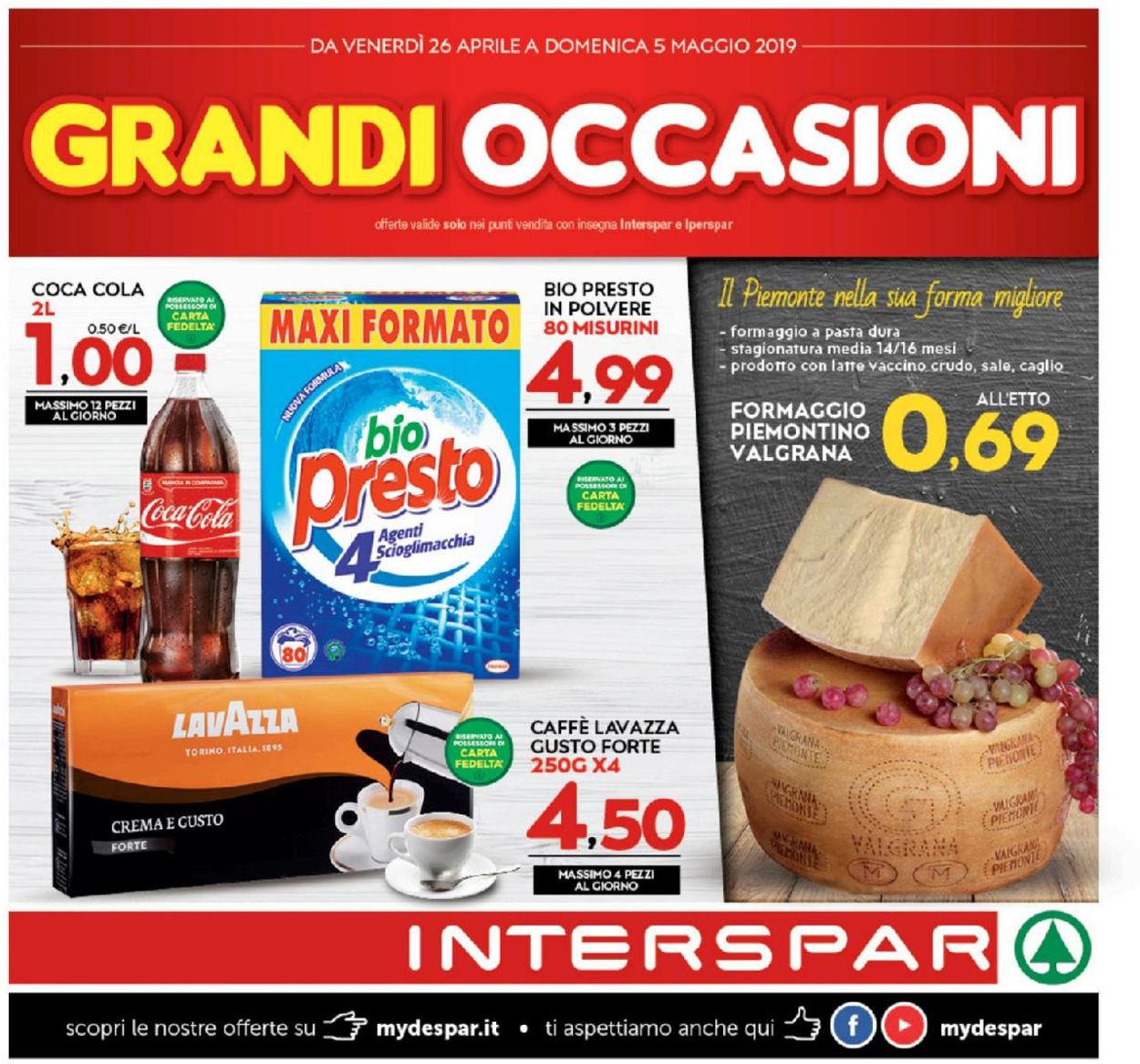 Volantino Interspar - Offerte 26/04-05/05/2019