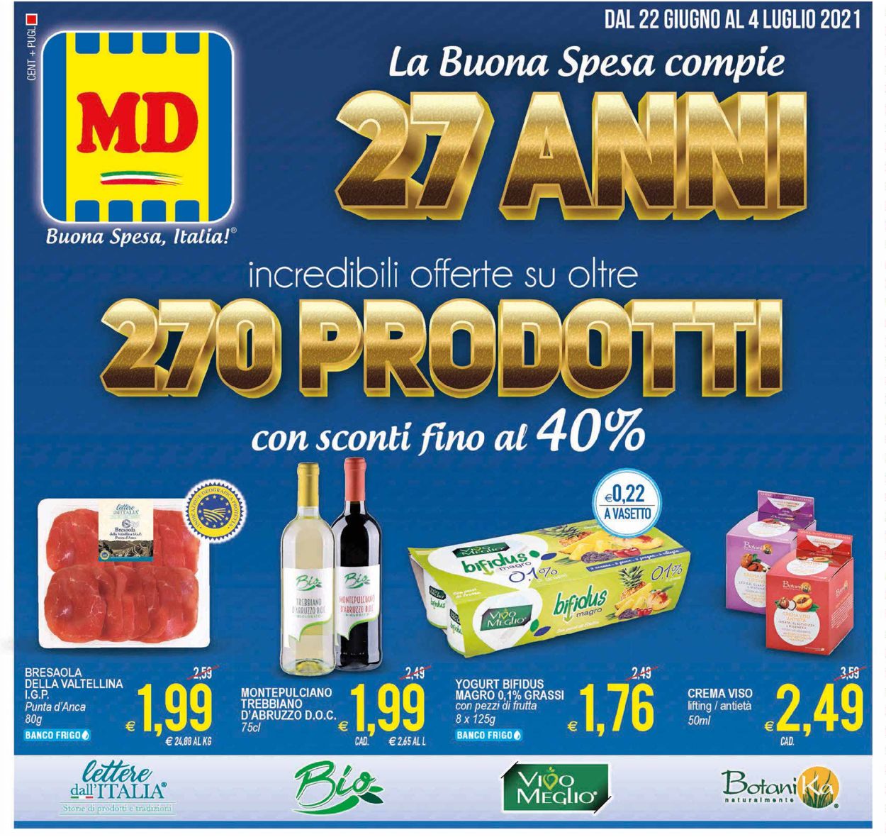 Volantino MD Discount - Offerte 22/06-04/07/2021