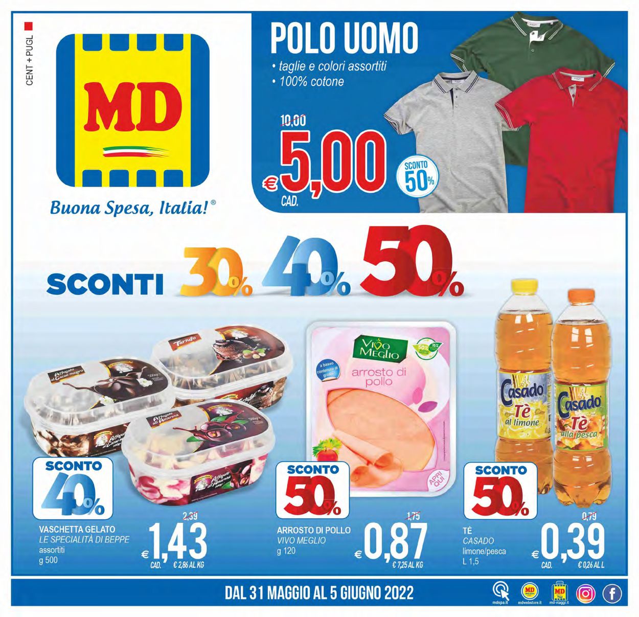 Volantino MD Discount - Offerte 31/05-05/06/2022