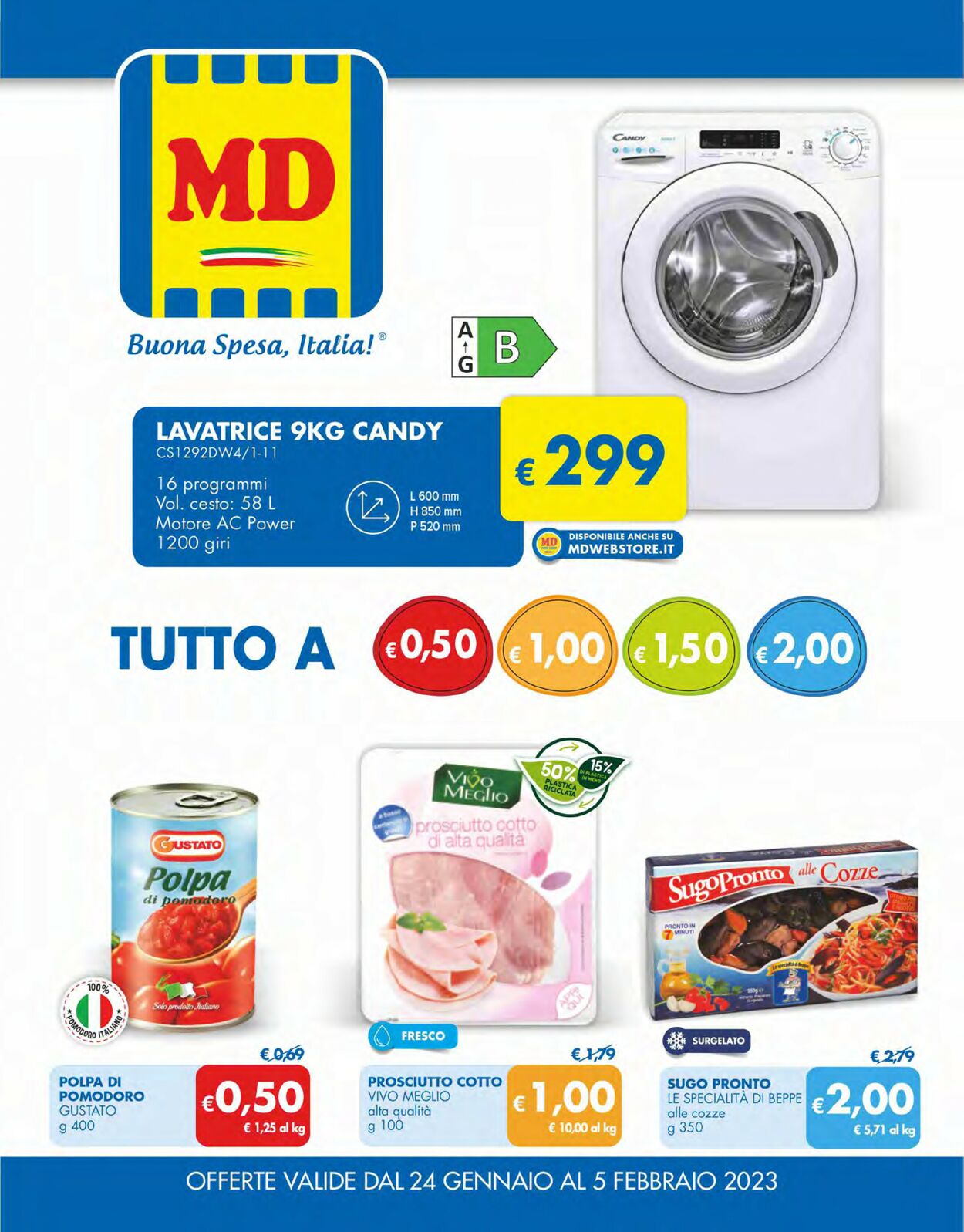 Volantino MD Discount - Offerte 24/01-05/02/2023