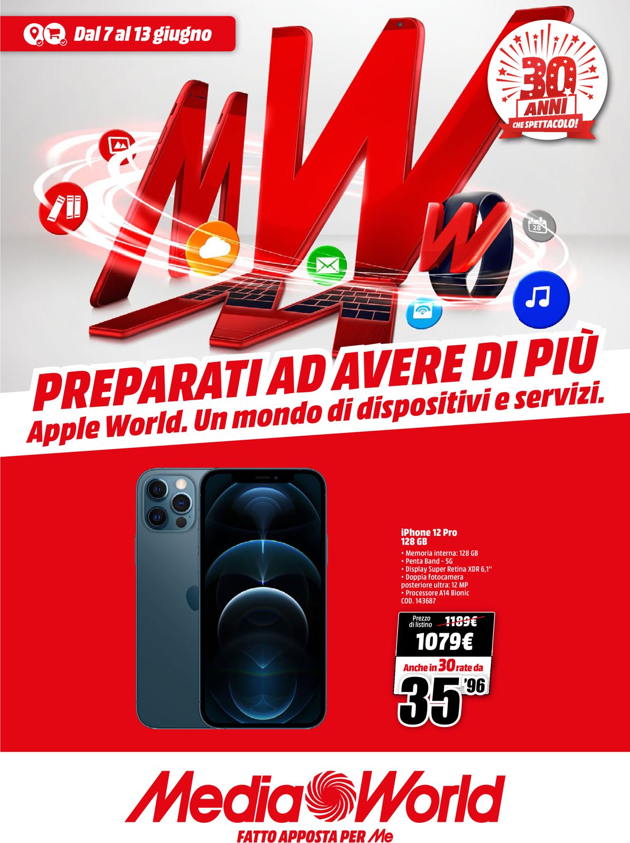 Volantino Media World - Offerte 07/06-13/06/2021