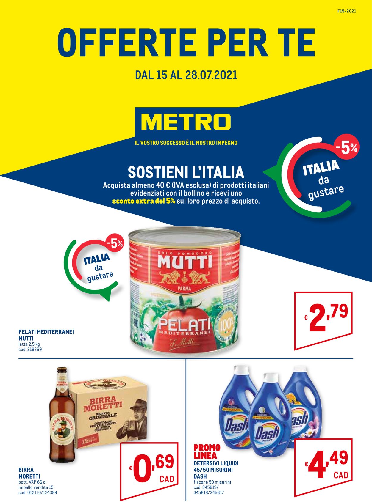 Volantino Metro - Offerte 15/07-28/07/2021