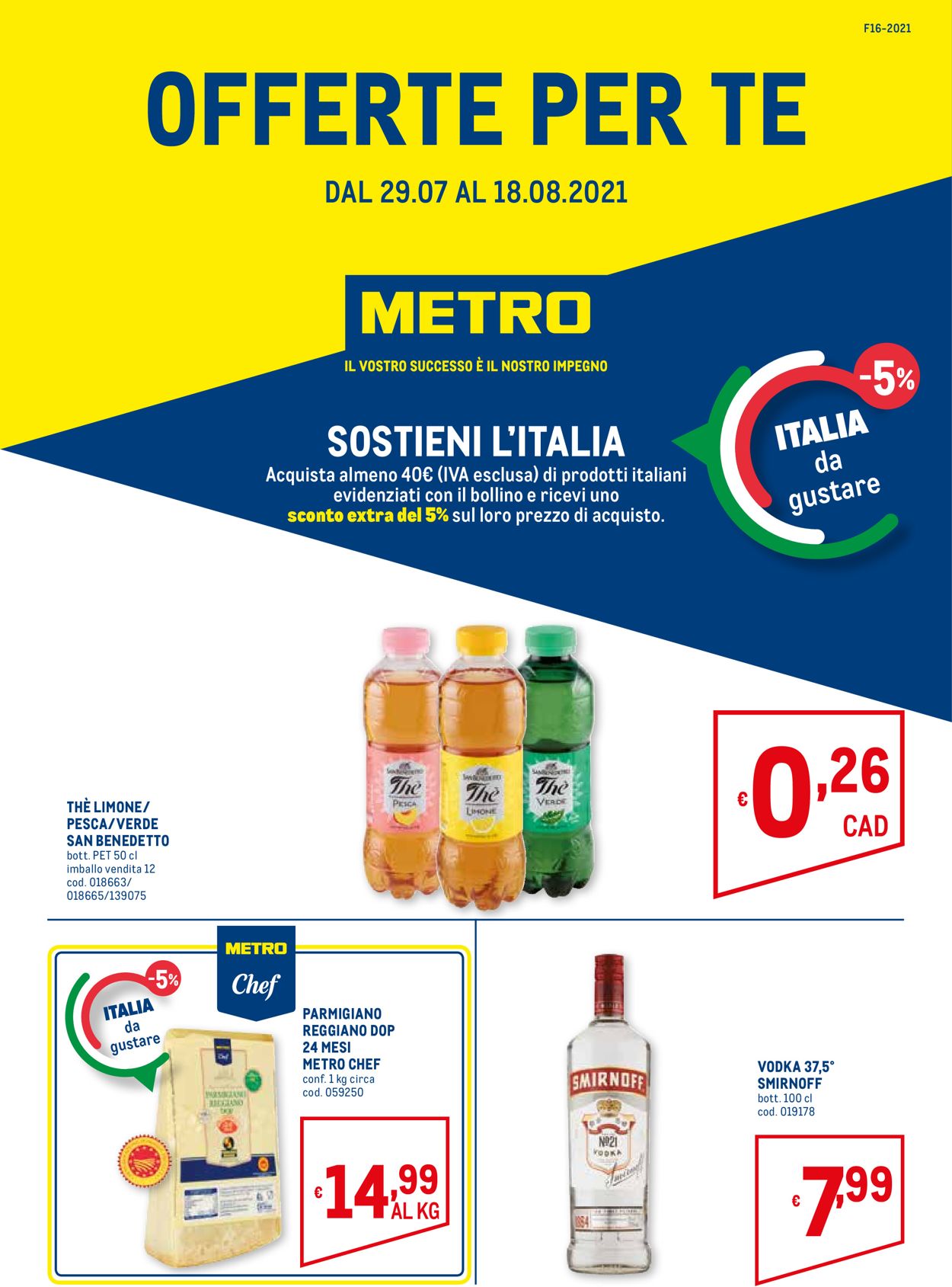 Volantino Metro - Offerte 29/07-18/08/2021
