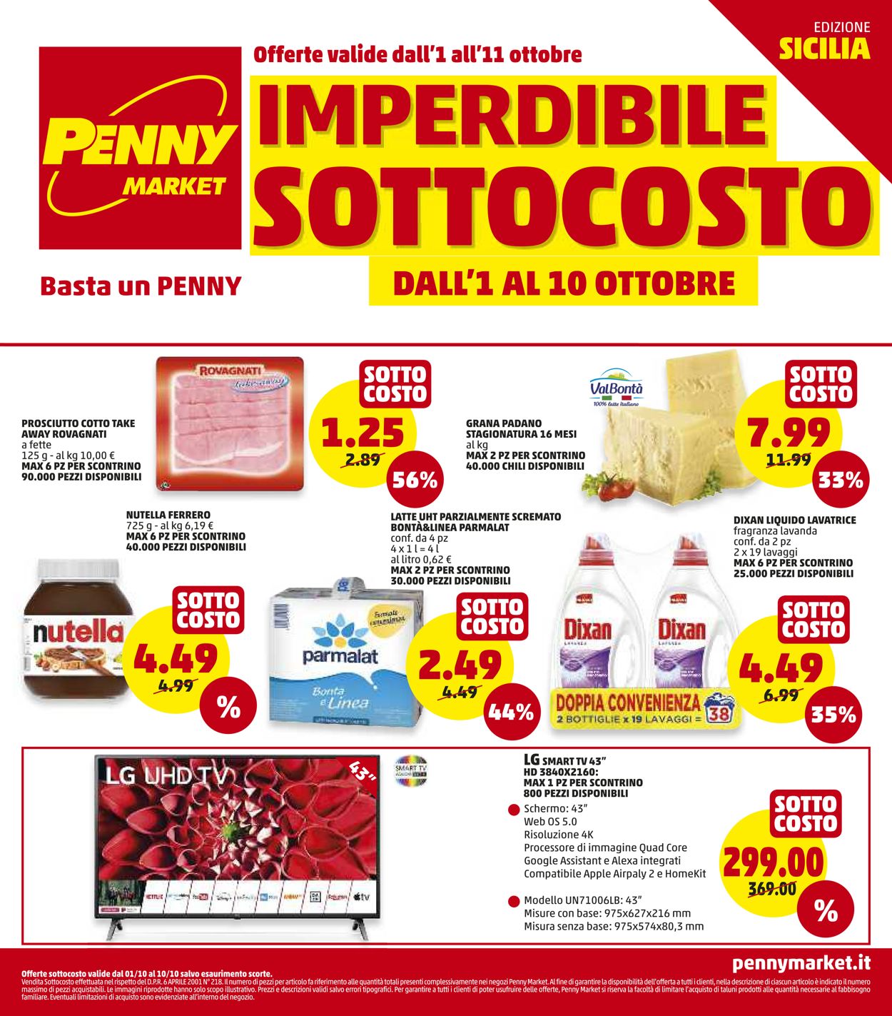 Volantino Penny Market - Offerte 01/10-10/10/2020