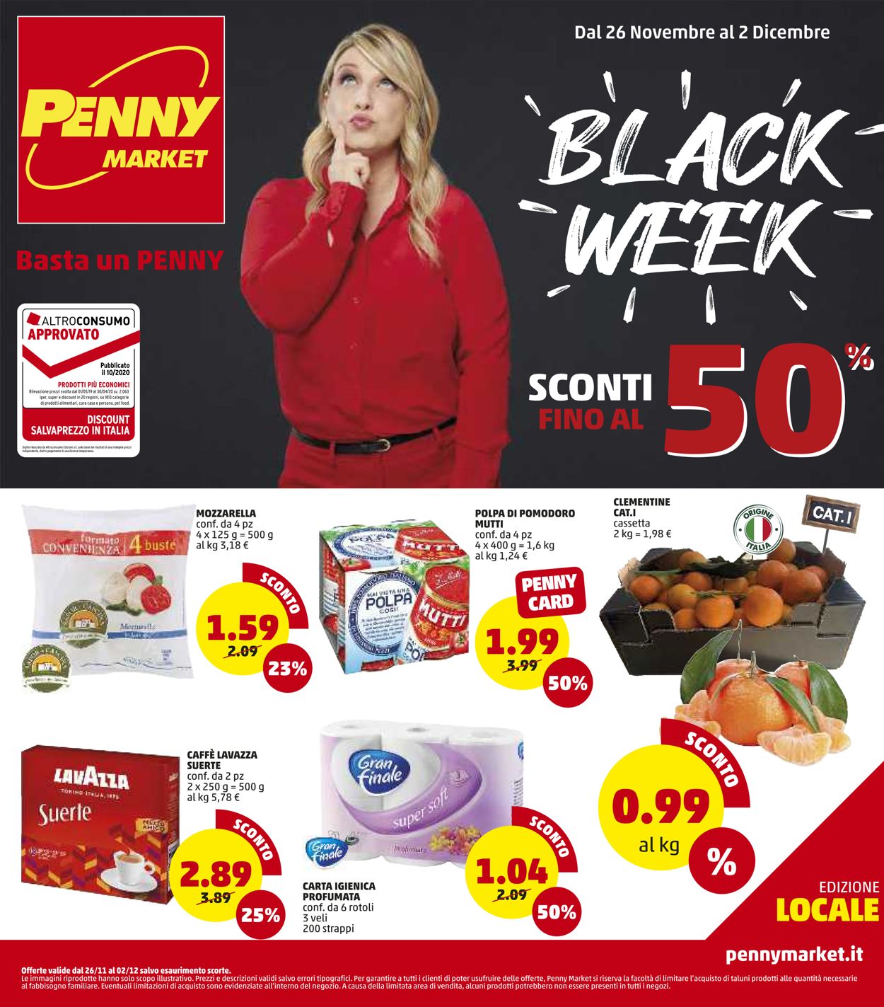 Volantino Penny Market - Black Friday 2020 - Offerte 26/11-02/12/2020