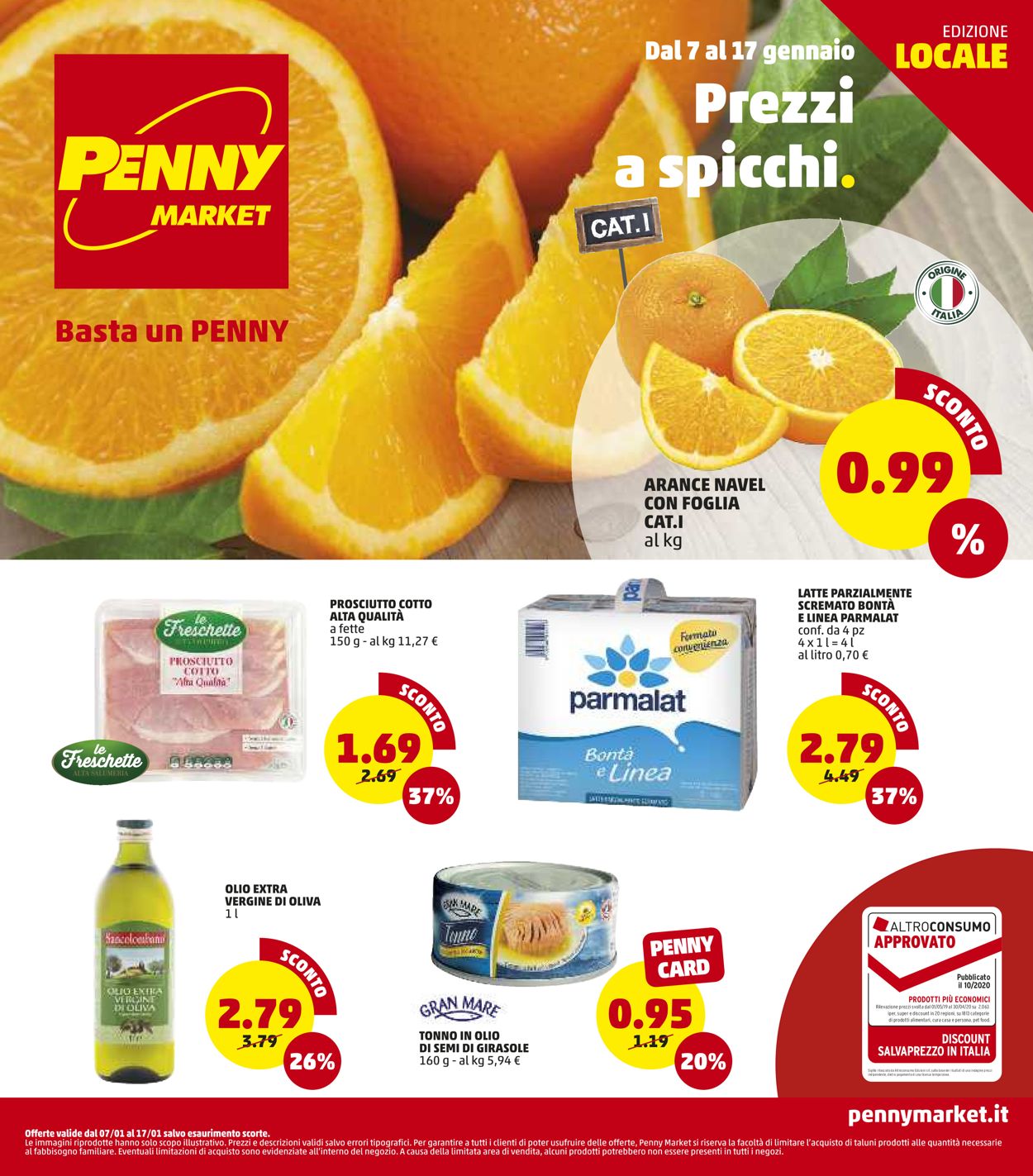 Volantino Penny Market - Locale - Offerte 07/01-17/01/2021