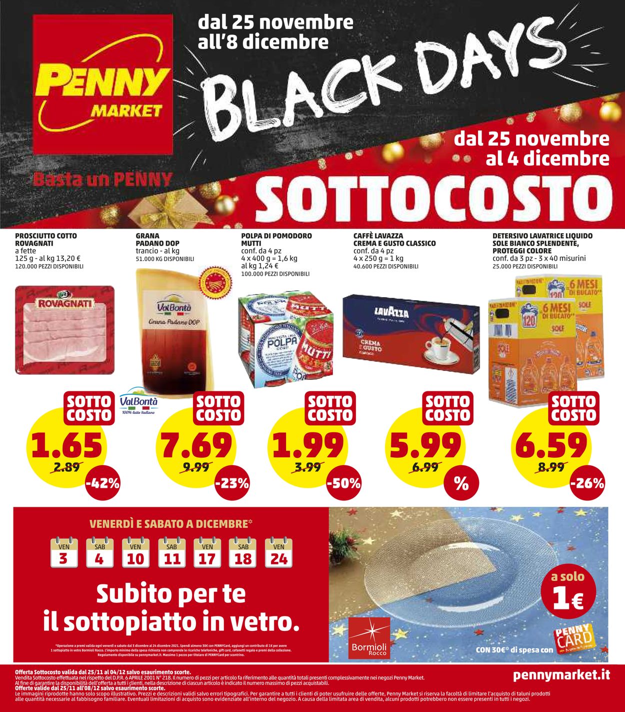 Volantino Penny Market - Black Friday 2021 - Offerte 25/11-08/12/2021