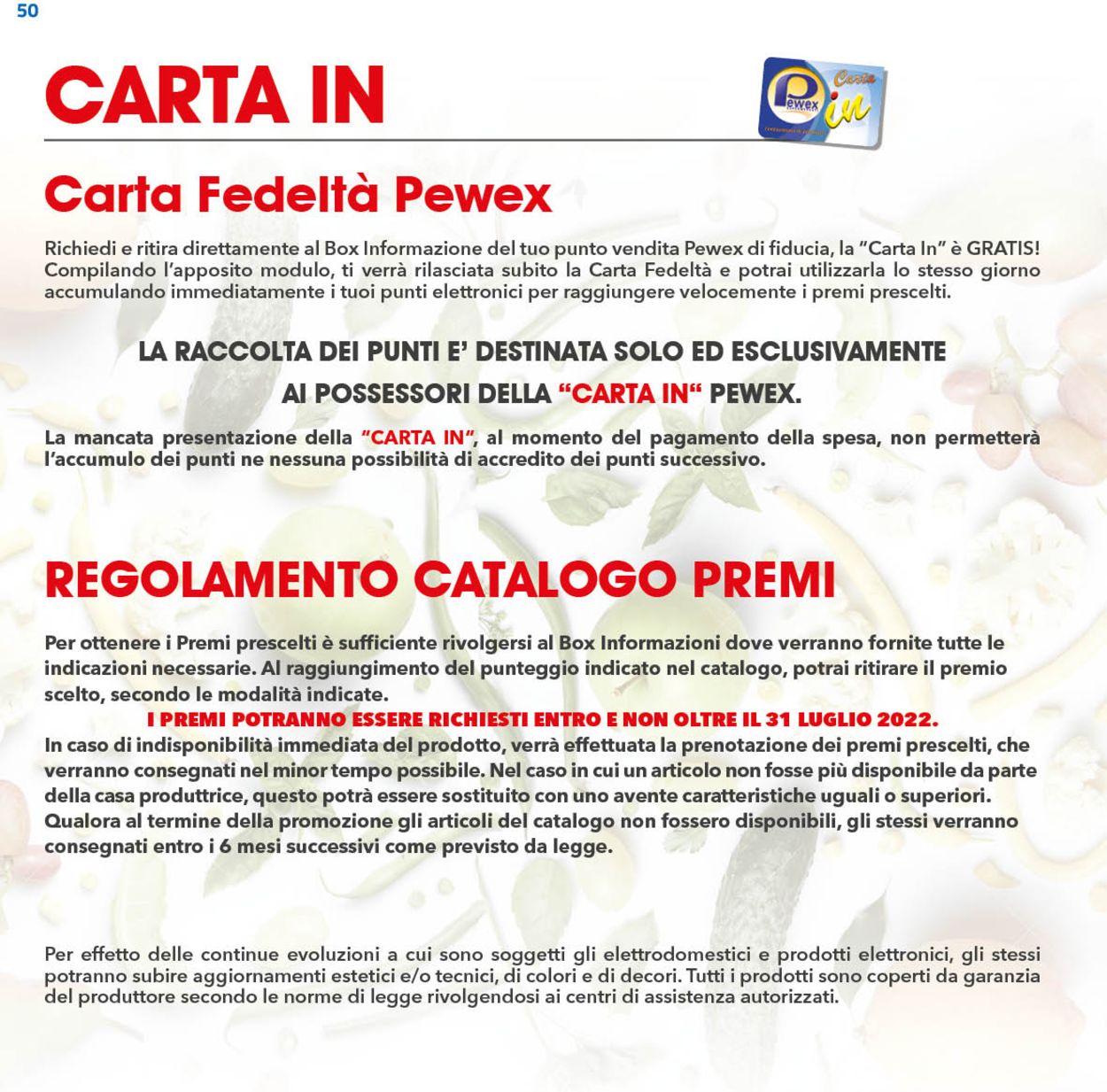 Volantino Pewex - Offerte 30/01-31/07/2022 (Pagina 50)