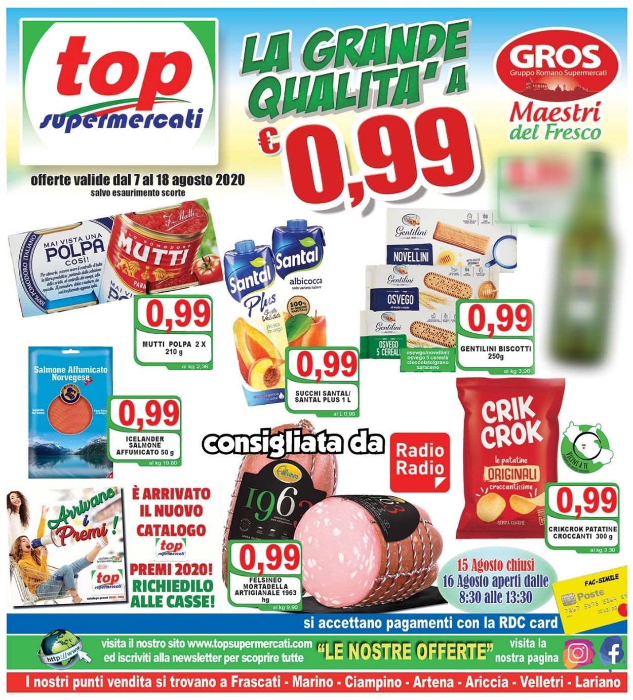 Volantino Top Supermercati - Offerte 07/08-18/08/2020