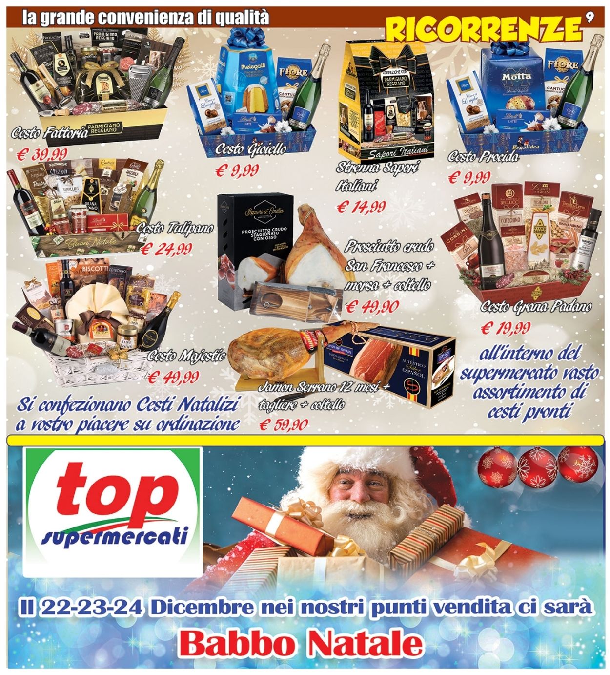 Volantino Top Supermercati - Natale 2020 - Offerte 13/12-24/12/2020 (Pagina 9)
