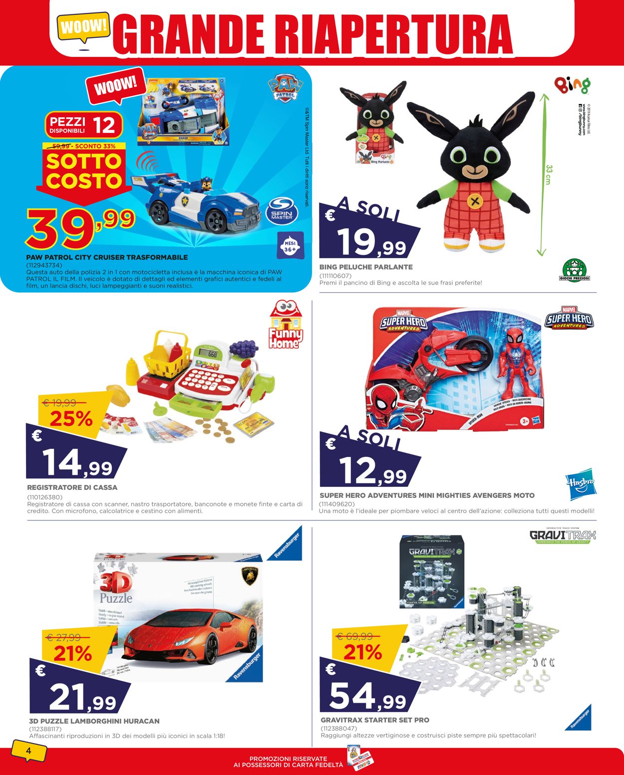 Volantino Toys Center - Offerte 23/09-02/10/2021 (Pagina 4)