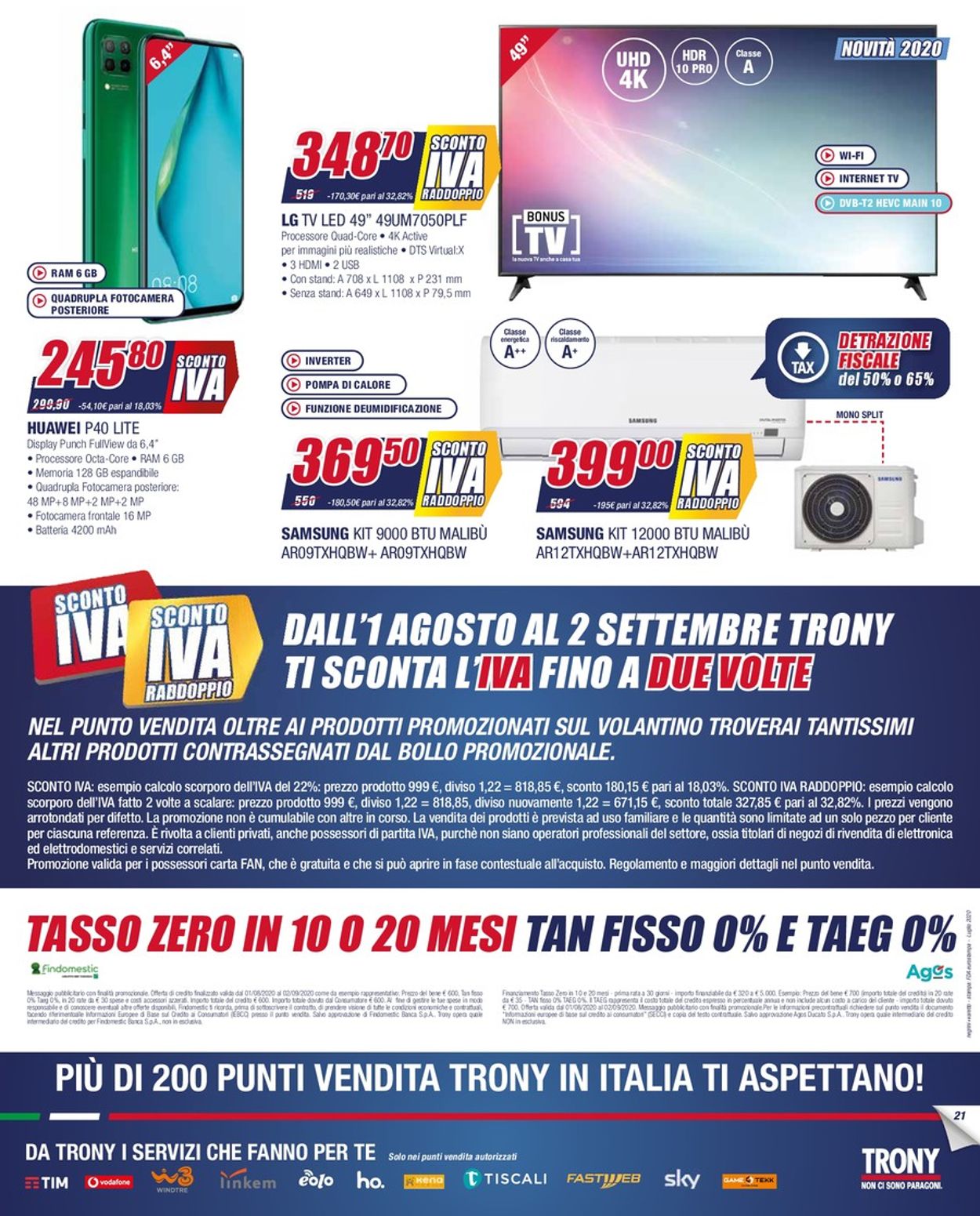 Volantino Trony - Offerte 19/08-02/09/2020 (Pagina 21)