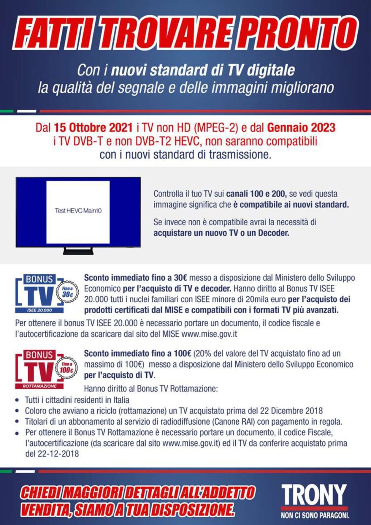 Volantino Trony - Offerte 26/08-15/09/2021 (Pagina 18)