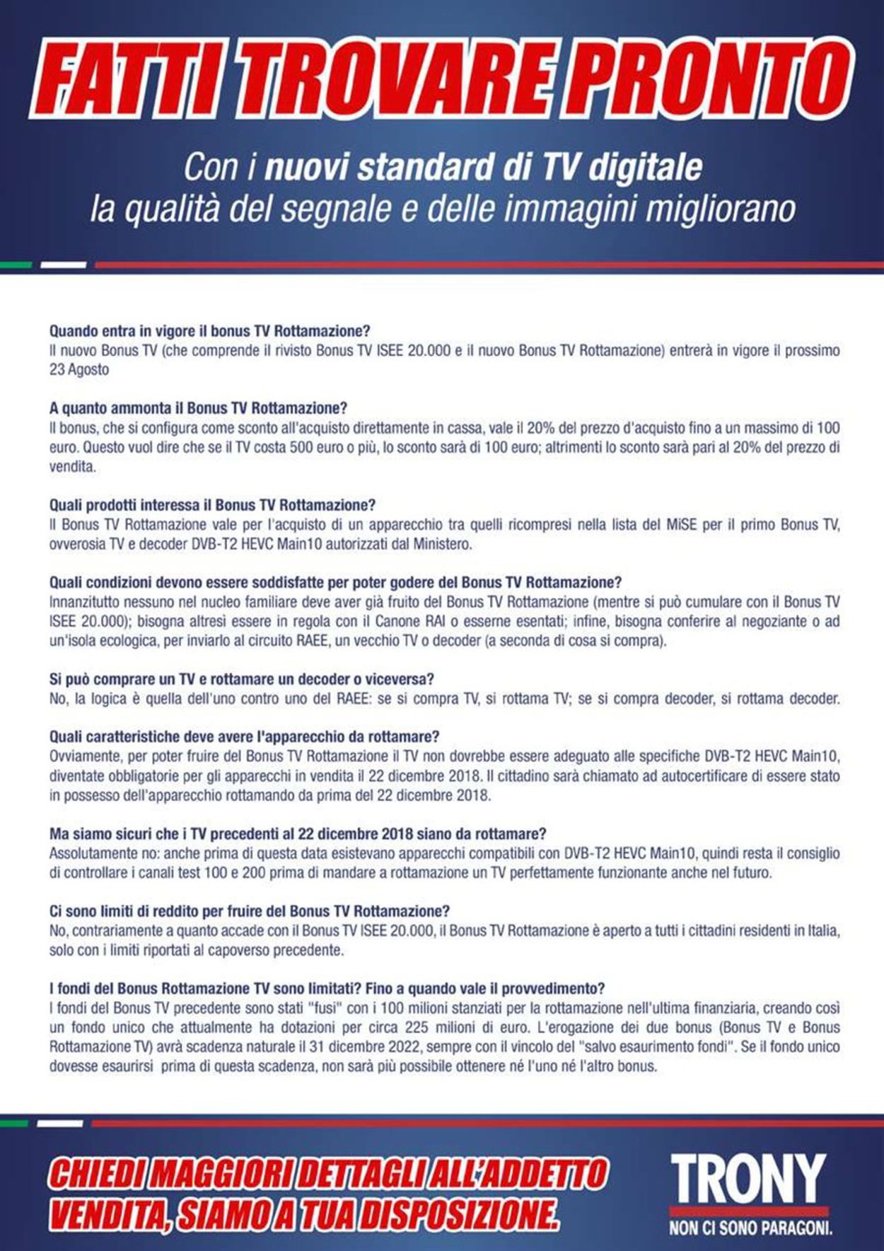 Volantino Trony - Offerte 26/08-15/09/2021 (Pagina 19)