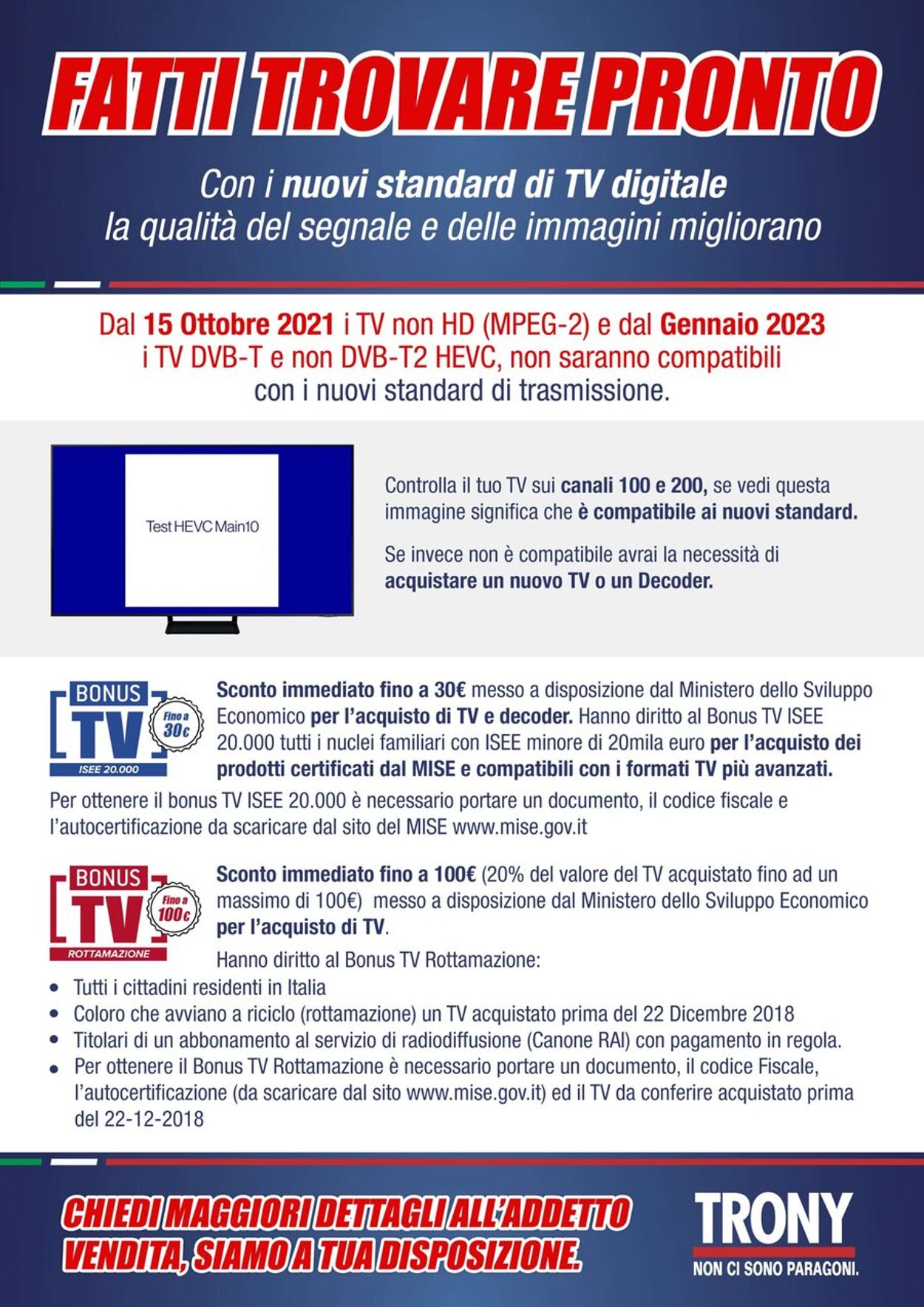 Volantino Trony - Offerte 16/09-06/10/2021 (Pagina 23)