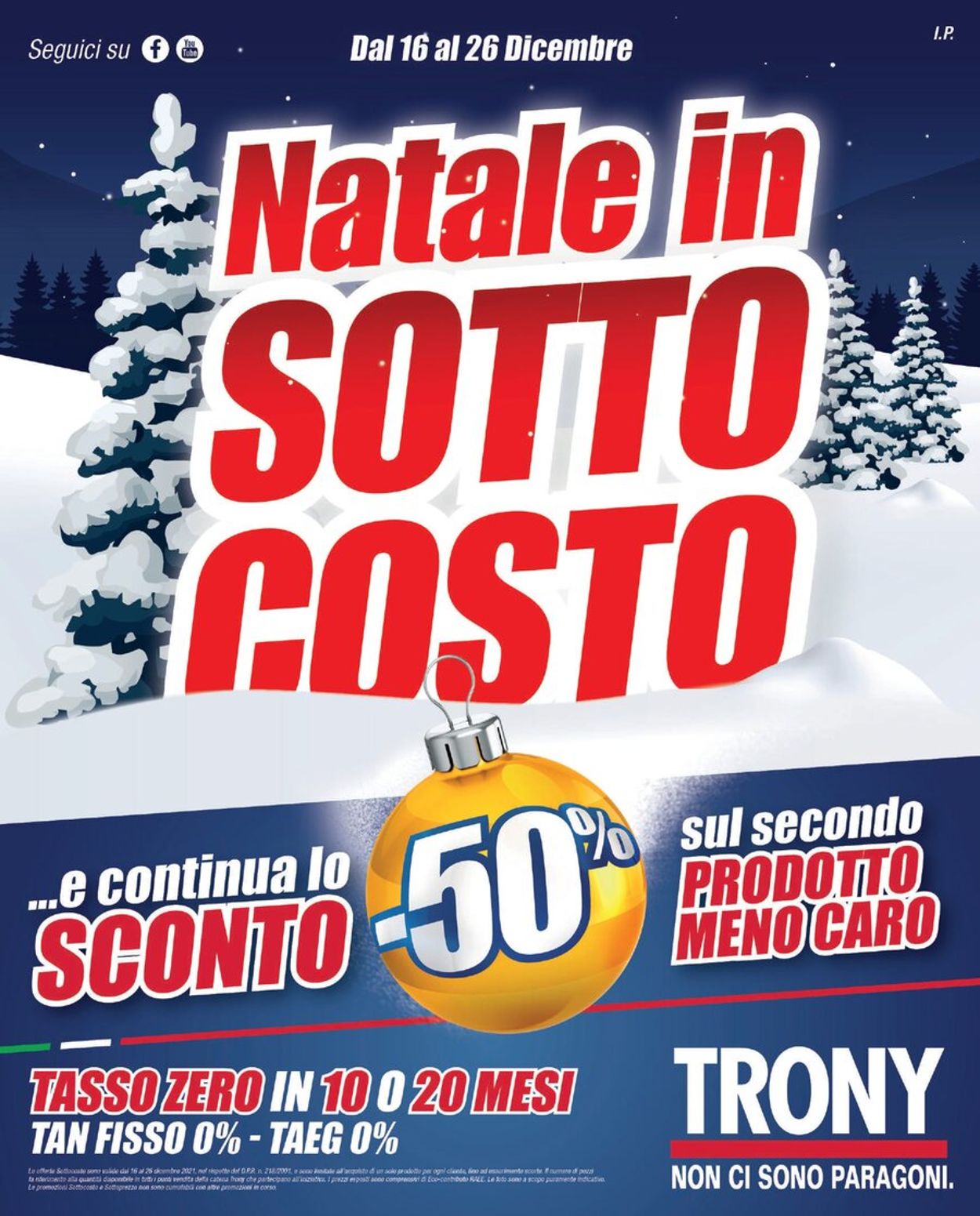 Volantino Trony - Natale 2021 - Offerte 16/12-26/12/2021