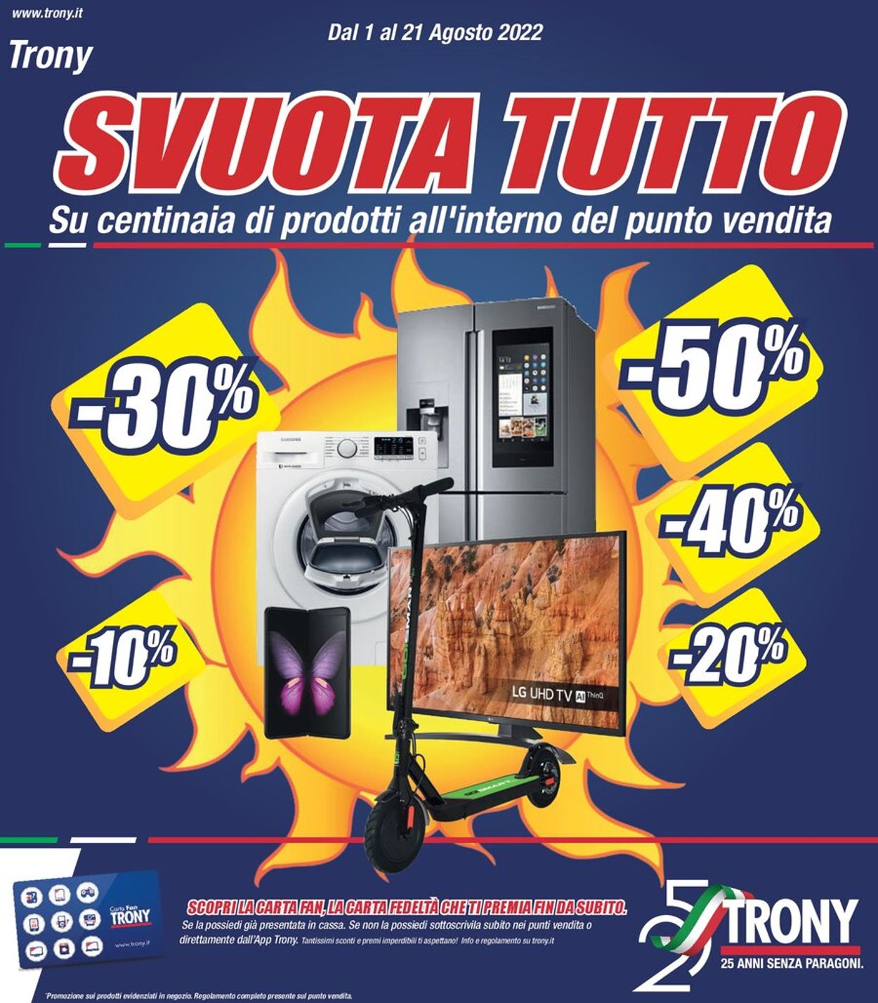 Volantino Trony - Offerte 01/08-21/08/2022
