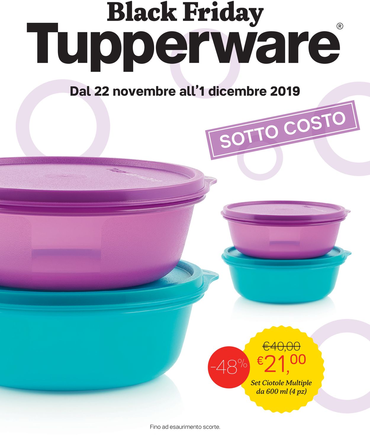 Volantino Tupperware - Offerte 22/11-01/12/2019
