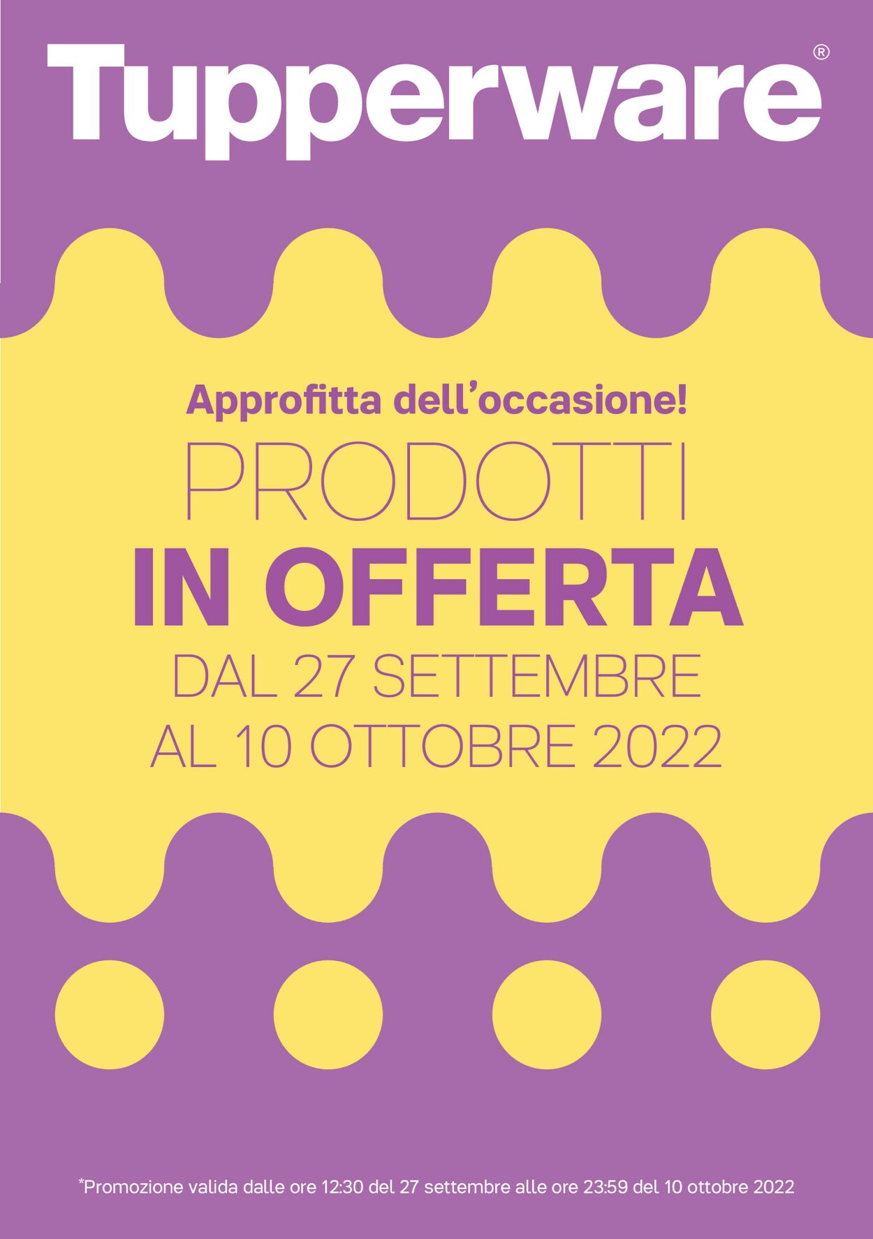 Volantino Tupperware - Offerte 27/09-10/10/2022