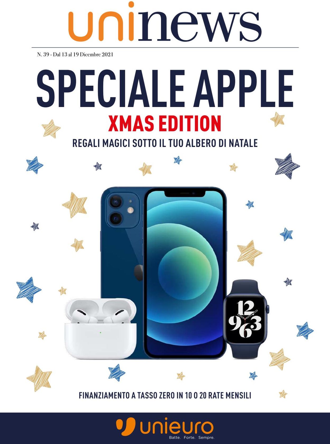 Volantino Unieuro - Speciale Apple Natale 2021 - Offerte 13/12-19/12/2021