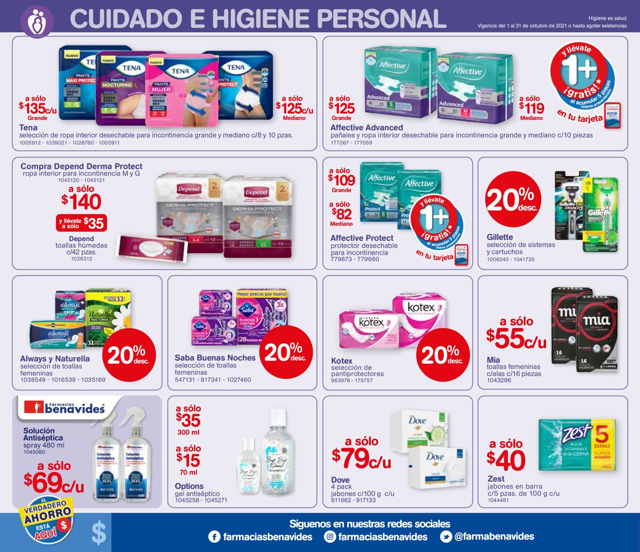 Farmacias Benavides Folleto - 01.10-31.10.2021 (Página 20)