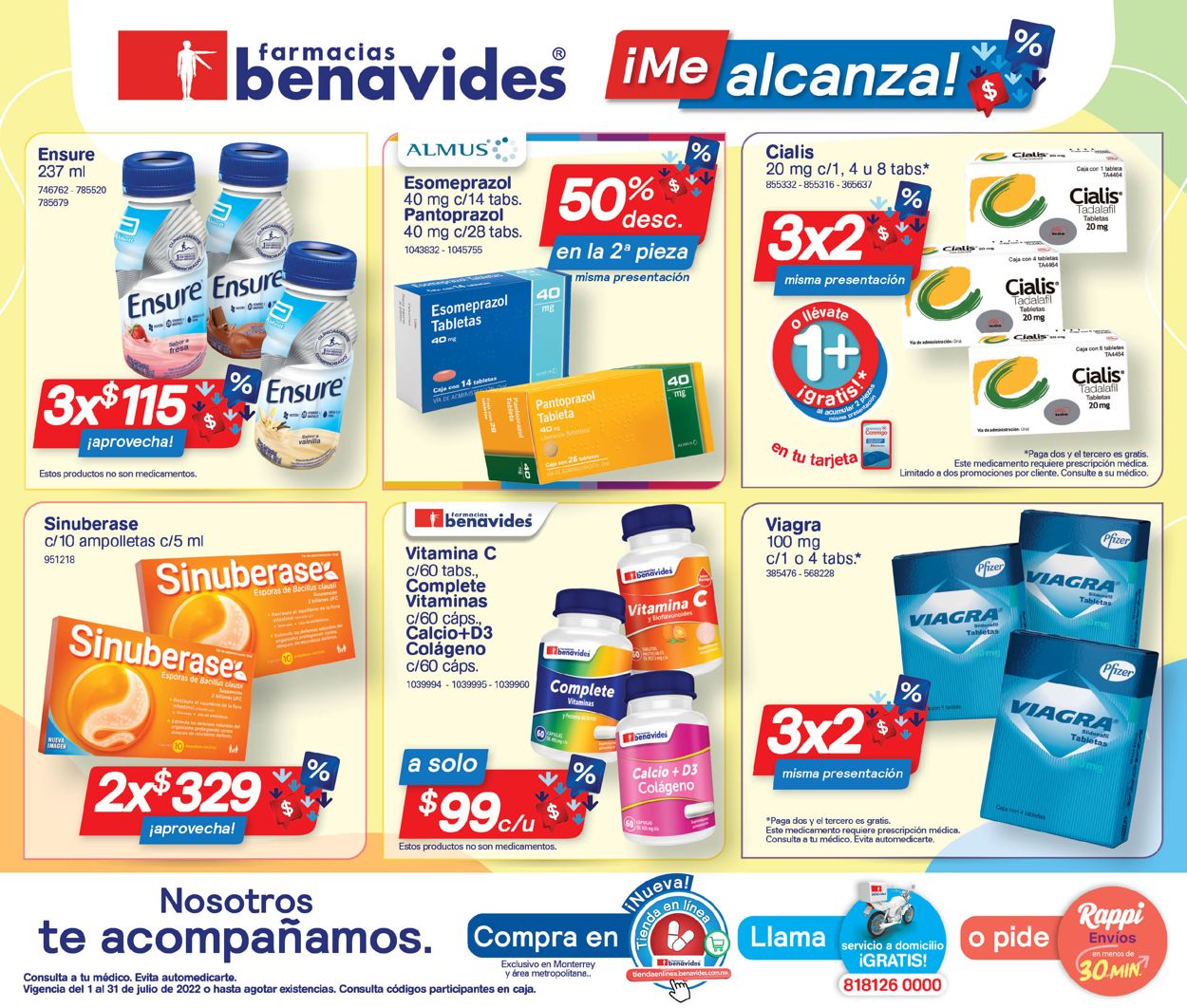 Farmacias Benavides Folleto - 01.07-31.07.2022