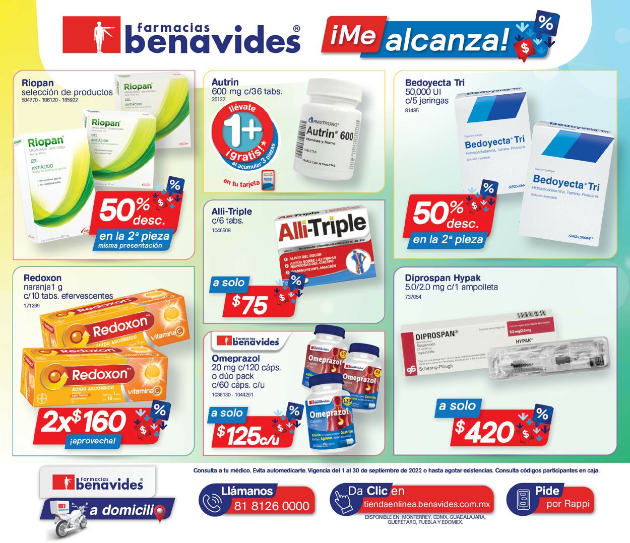 Farmacias Benavides Folleto - 01.09-30.09.2022