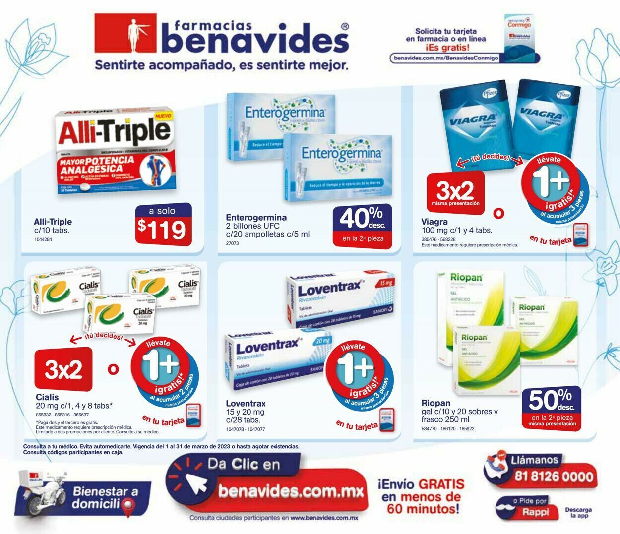 Farmacias Benavides Folleto - 01.03-31.03.2023