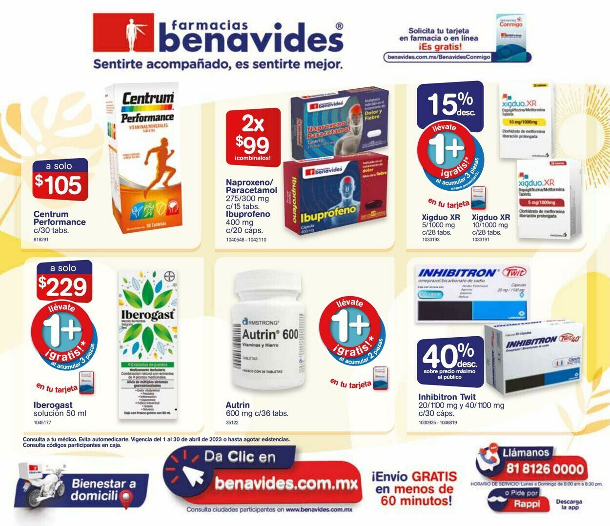 Farmacias Benavides Folleto - 01.04-30.04.2023