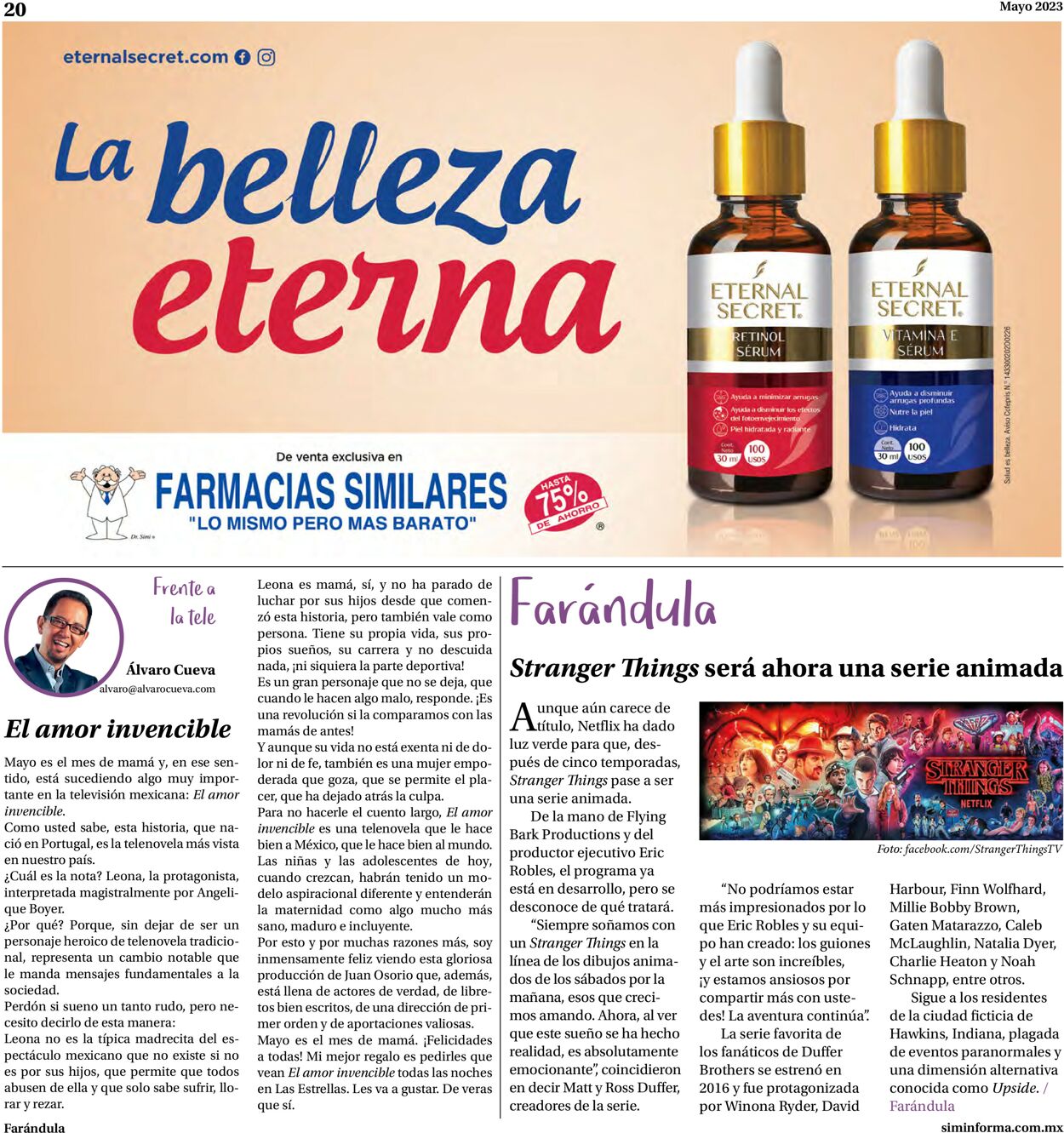 Farmacias Similares Folleto - 01.05-31.05.2023 (Página 20)