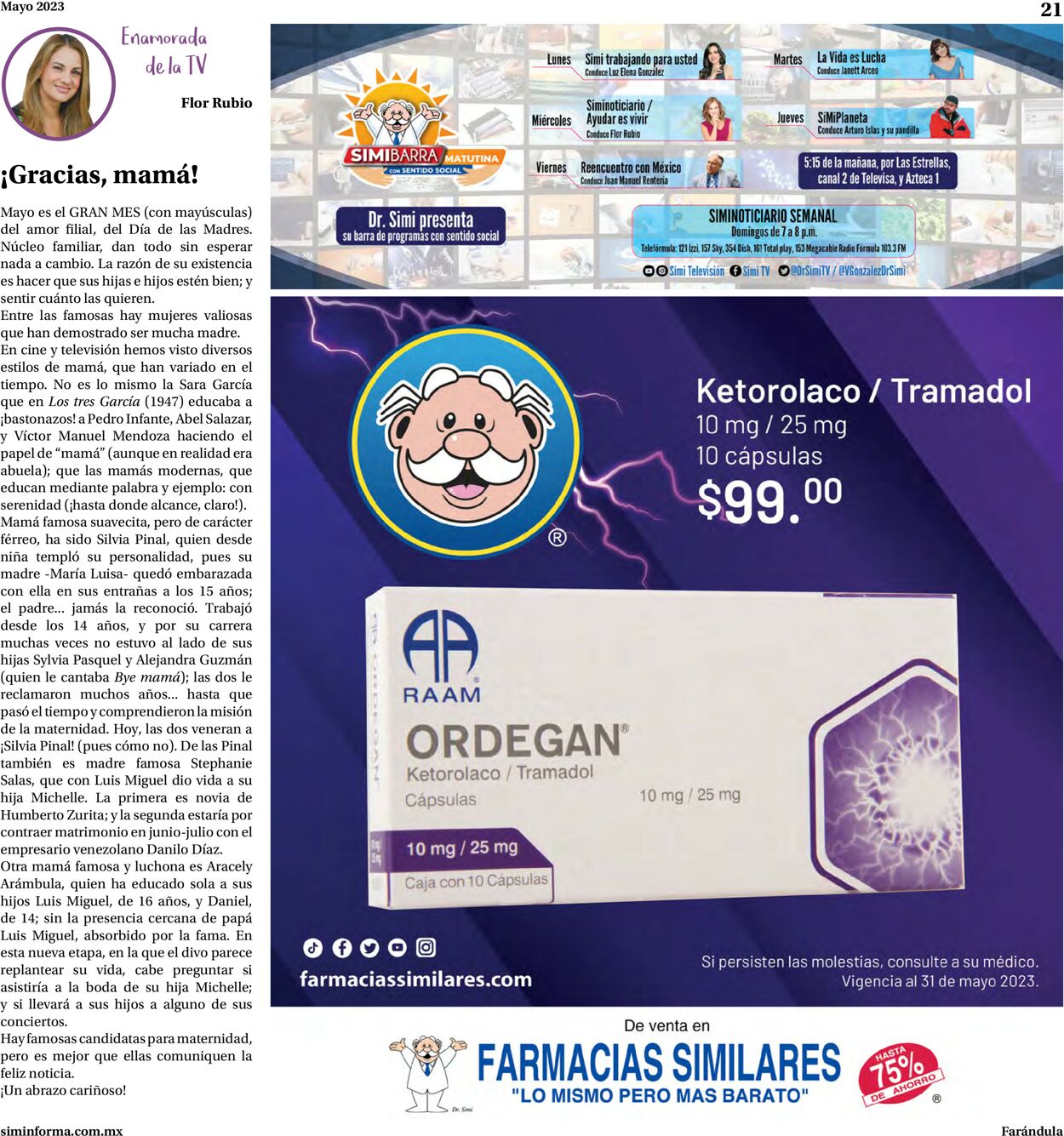 Farmacias Similares Folleto - 01.05-31.05.2023 (Página 21)