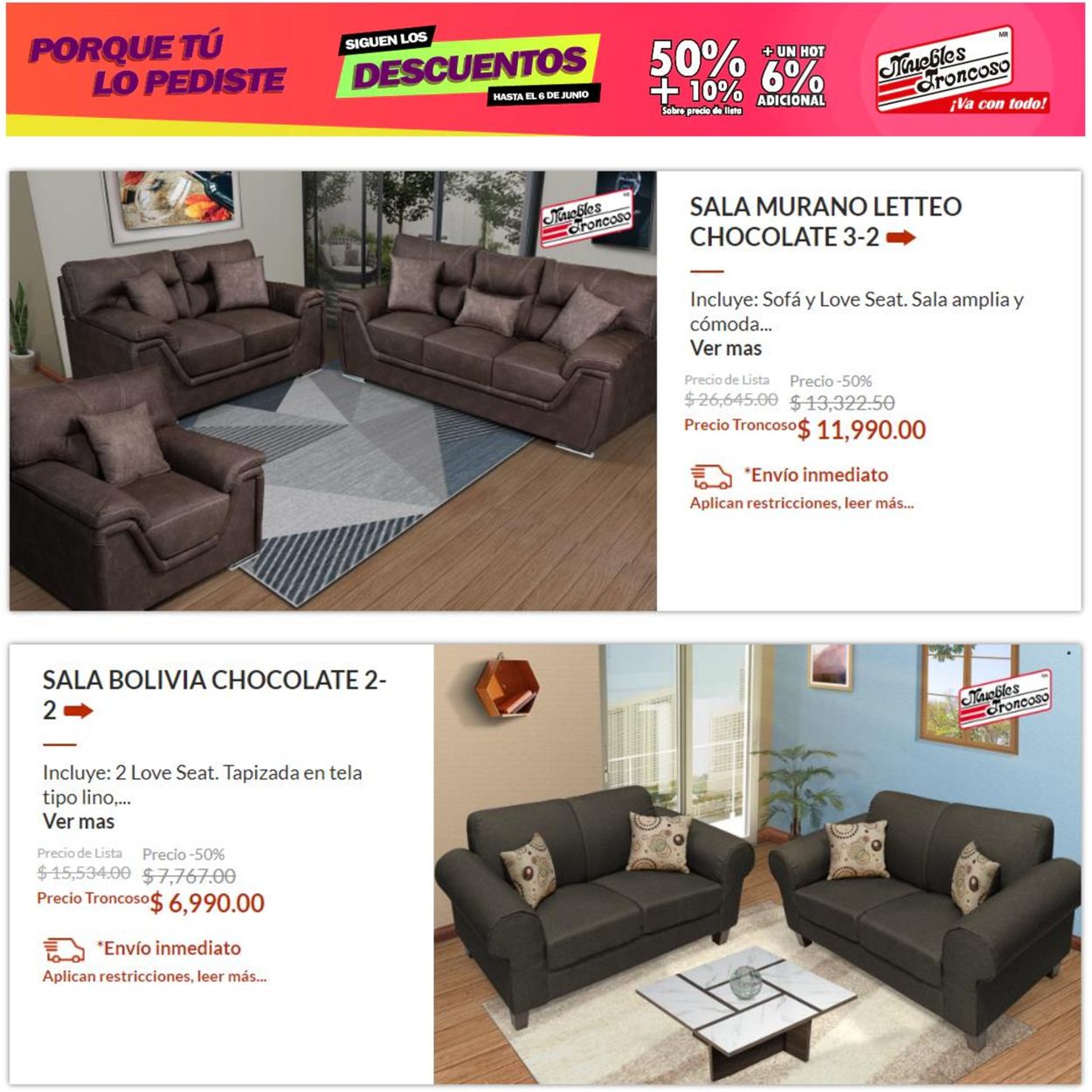 Muebles Troncoso Folleto - 03.06-06.06.2022