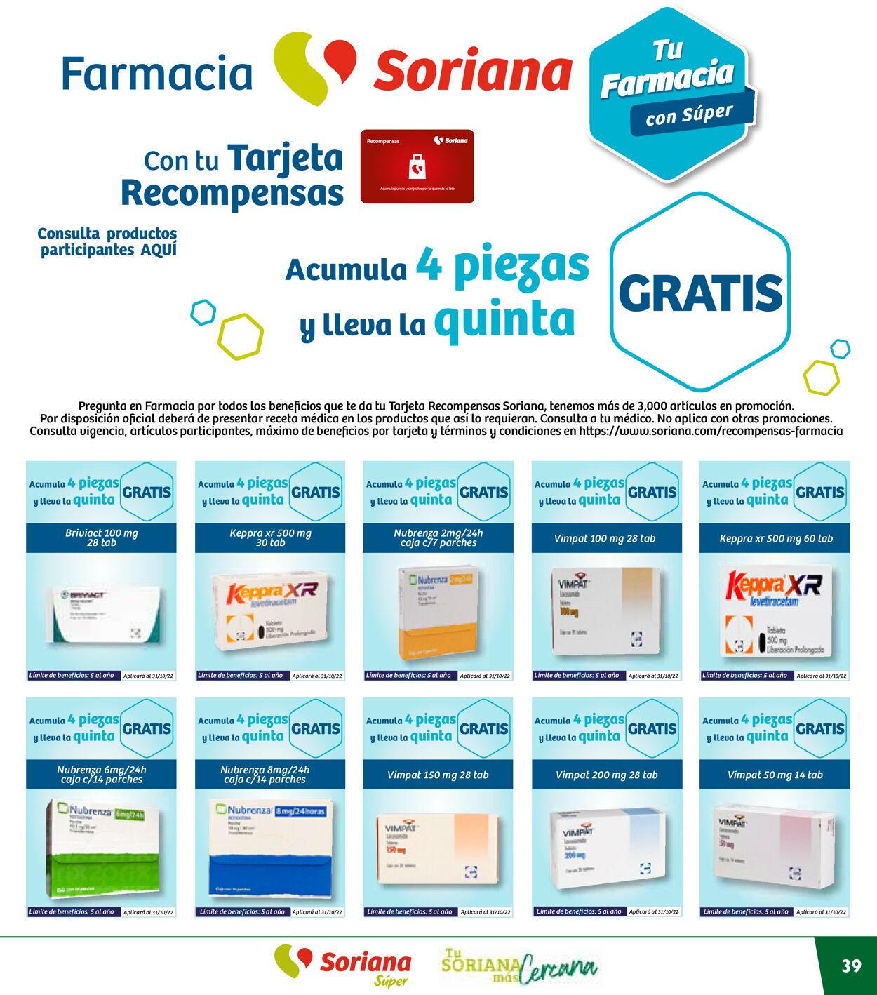 Soriana Folleto - 01.10-31.10.2022 (Página 39)