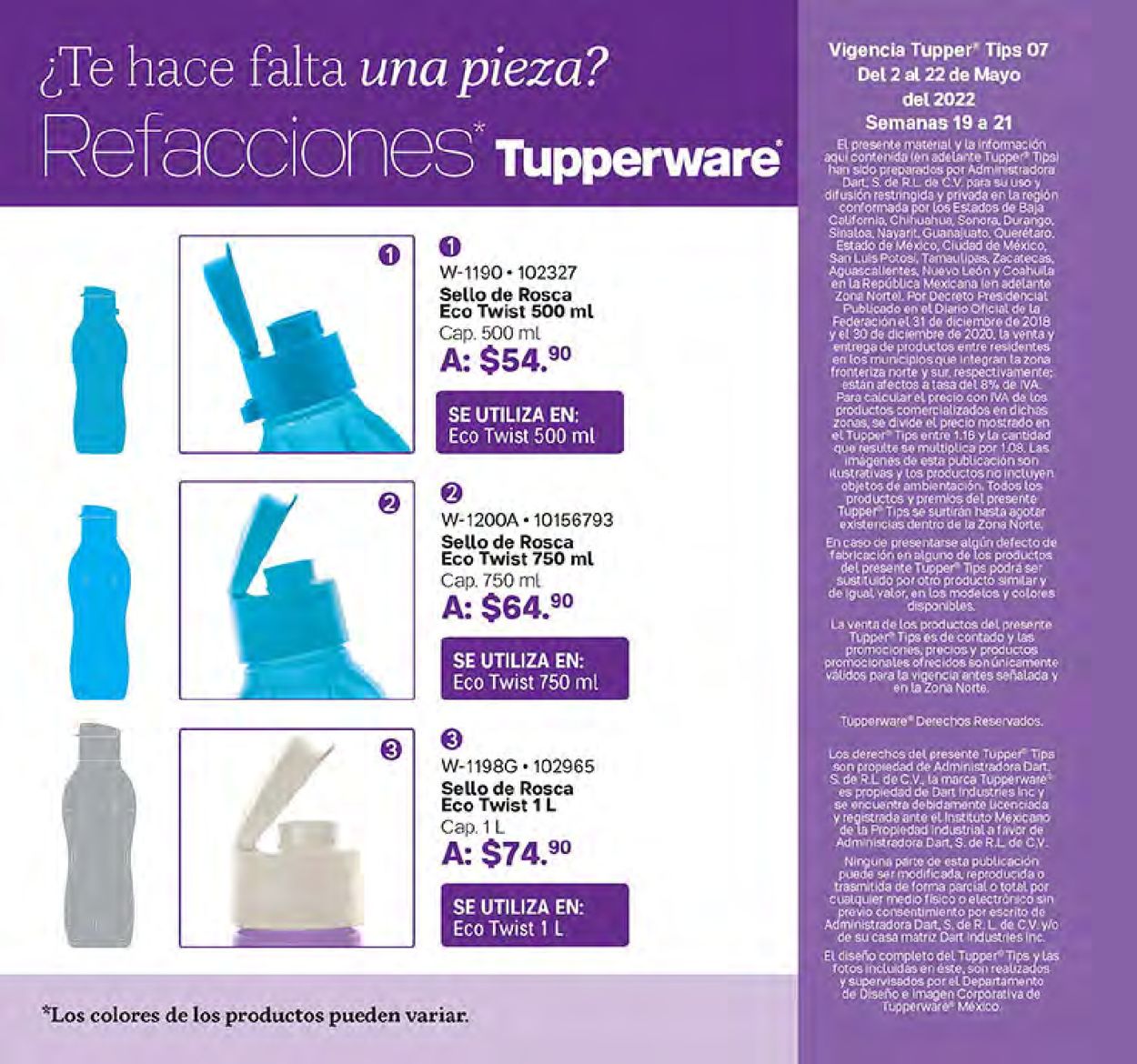 Tupperware Folleto - 02.05-22.05.2022 (Página 98)