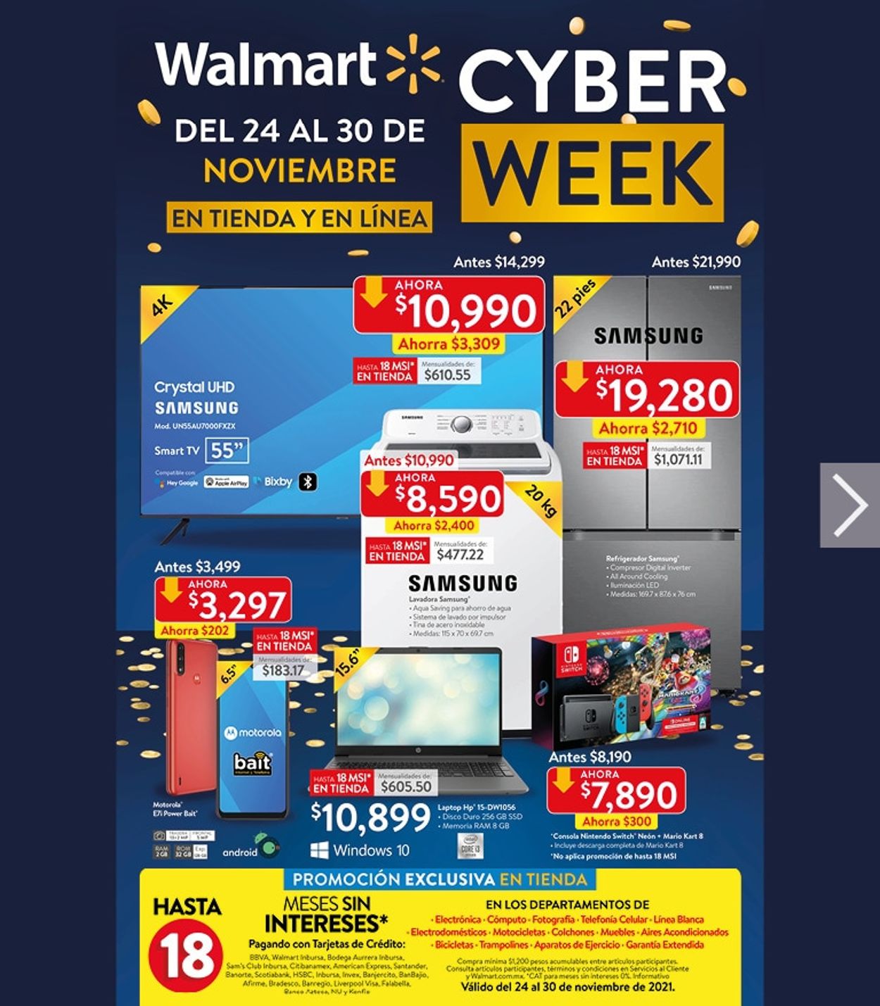 Walmart CYBER WEEK 2021 Folleto - 24.11-30.11.2021