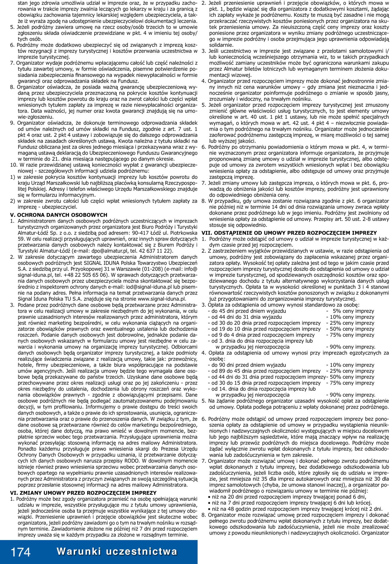 Gazetka promocyjna Almatur - 19.06-31.12.2020 (Strona 174)
