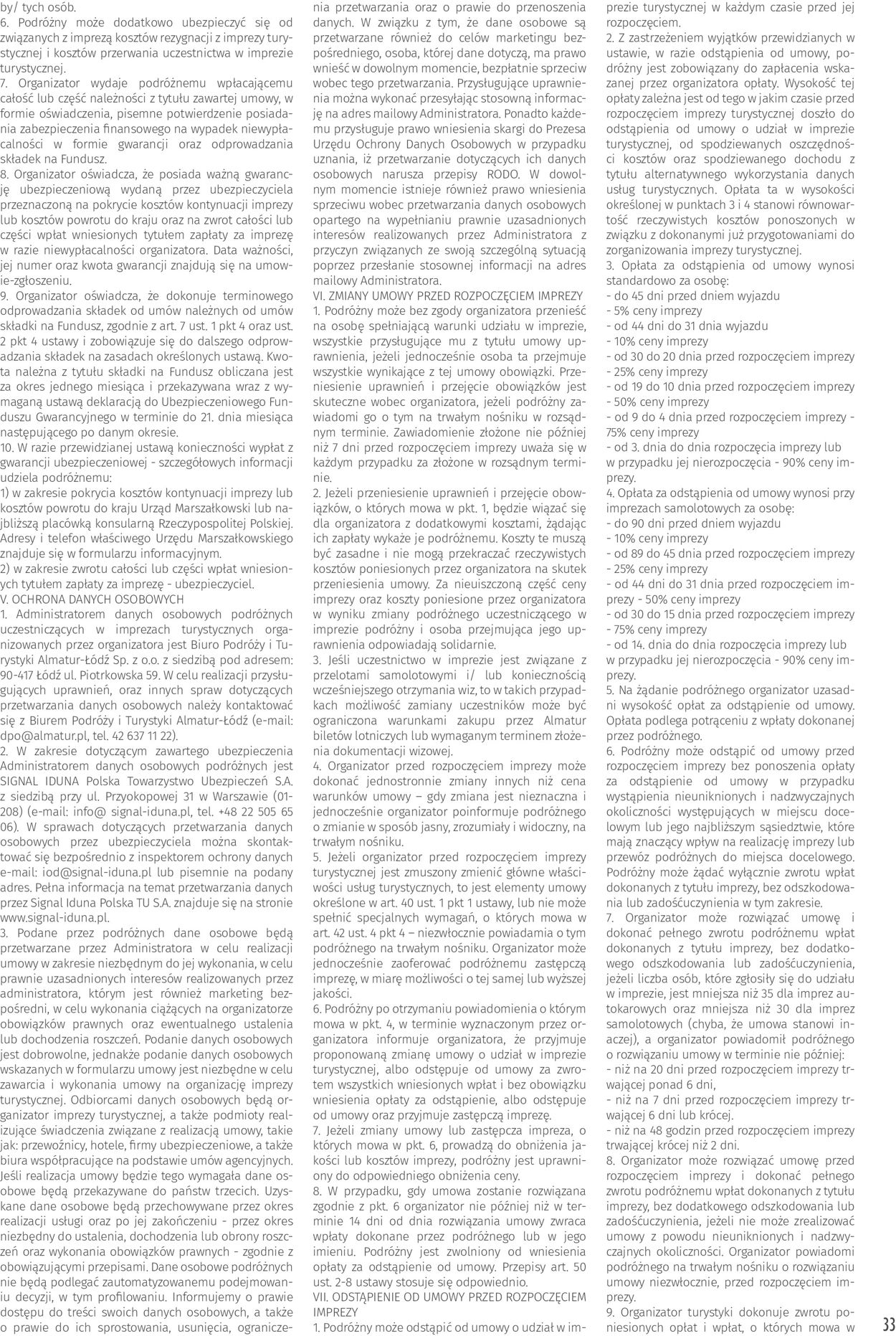 Gazetka promocyjna Almatur - 01.11-31.01.2021 (Strona 33)