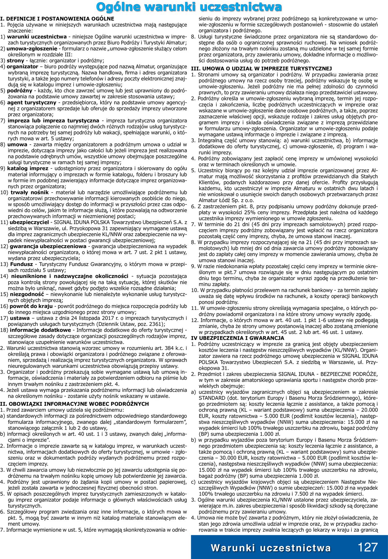 Gazetka promocyjna Almatur - 01.01-31.12.2021 (Strona 127)