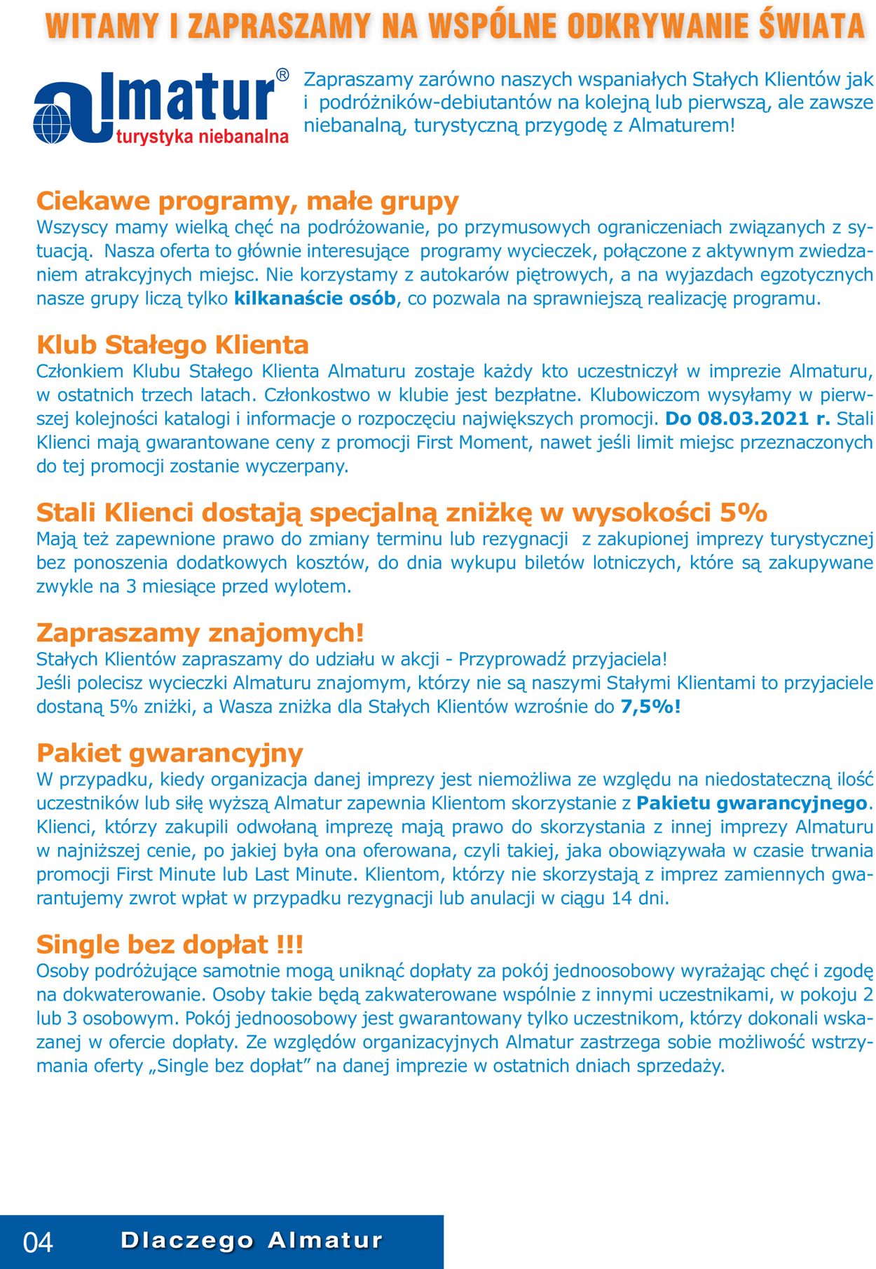 Gazetka promocyjna Almatur - 01.03-30.09.2021 (Strona 4)