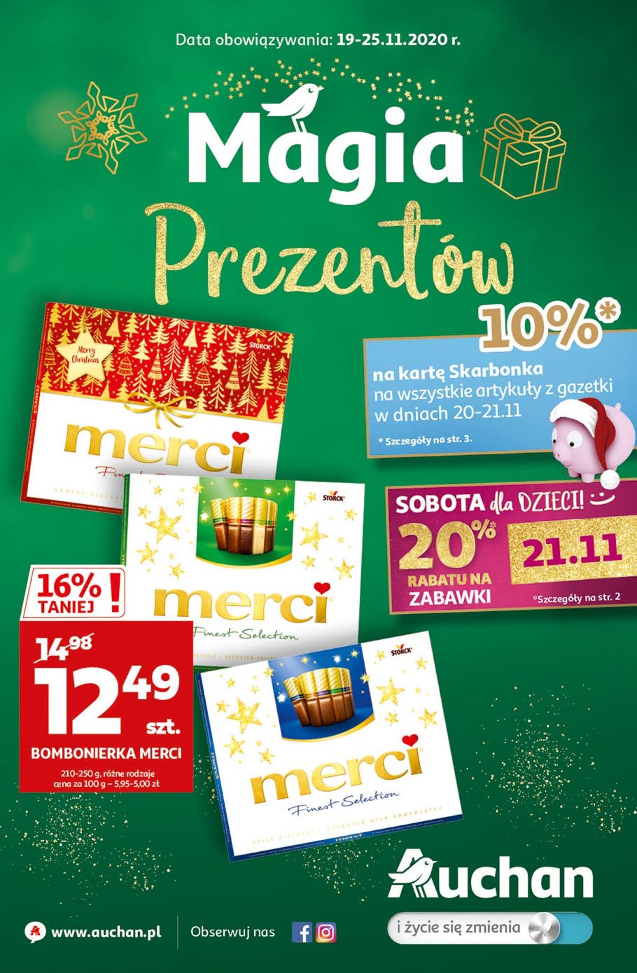 Gazetka promocyjna Auchan - Gazetka Świąteczna 2020 - 19.11-25.11.2020